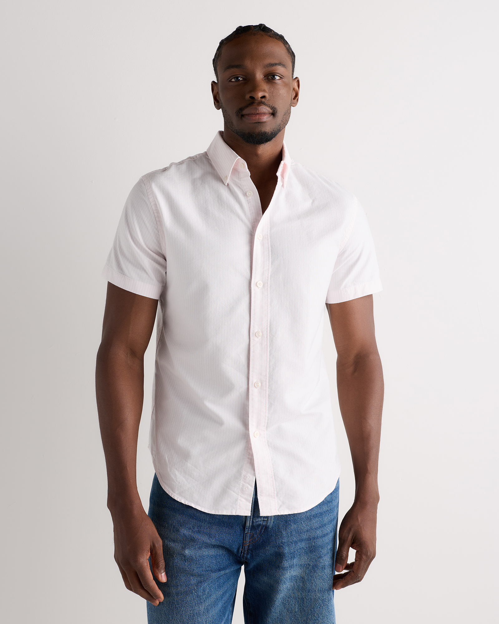 100% Organic Cotton Short Sleeve Oxford Shirt
