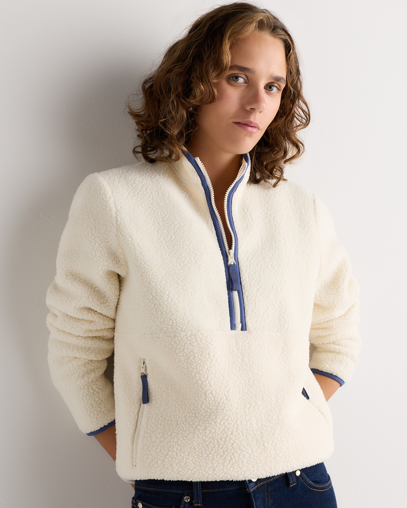 Sherpa Half-Zip Jacket