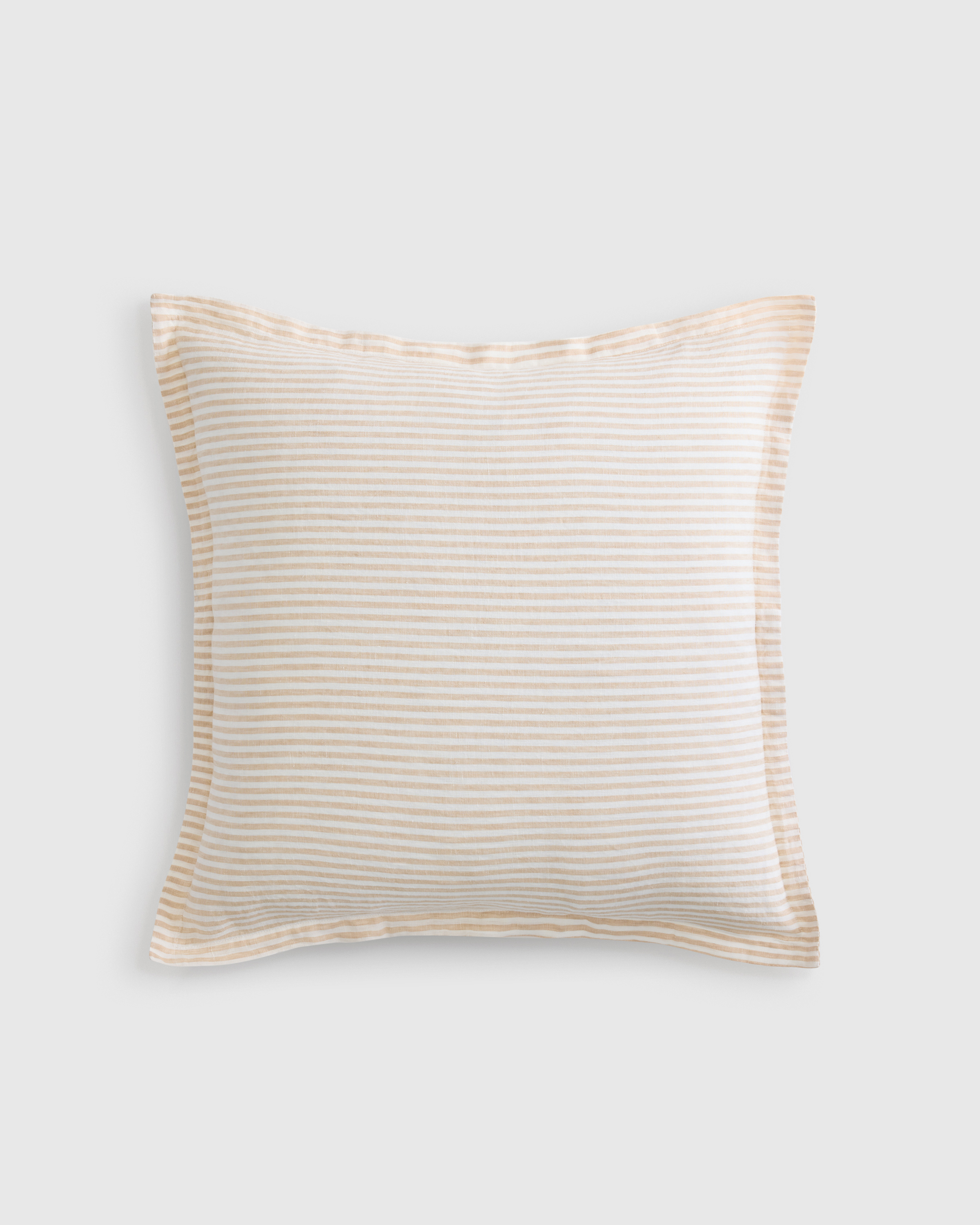 European Linen Stripe Euro Sham