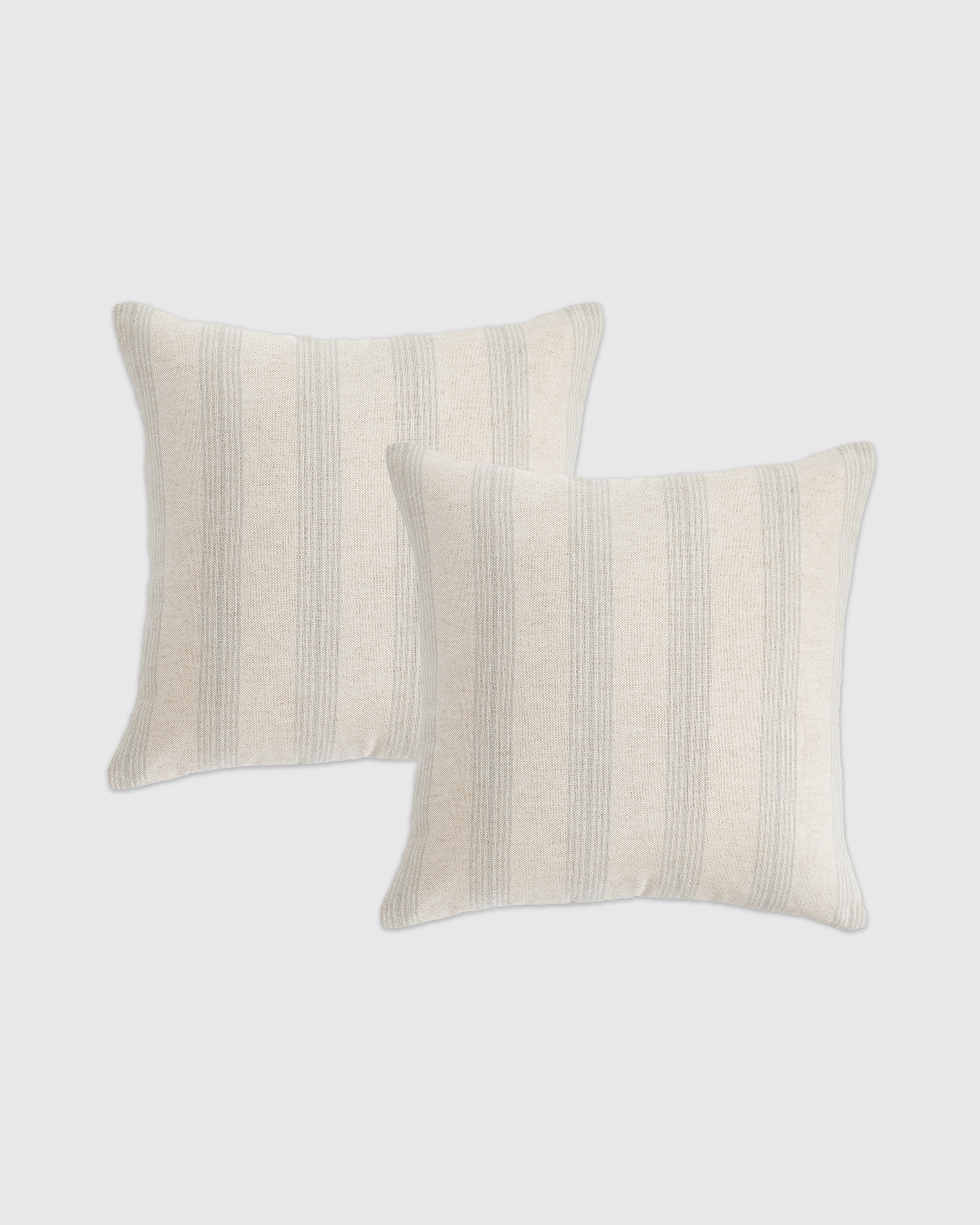 Neutral Stripe Pillow Cover (Set of 2)