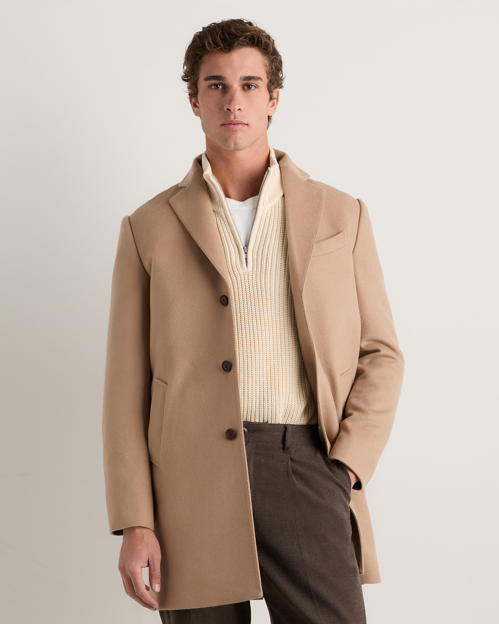 100% Mongolian Cashmere Car Coat