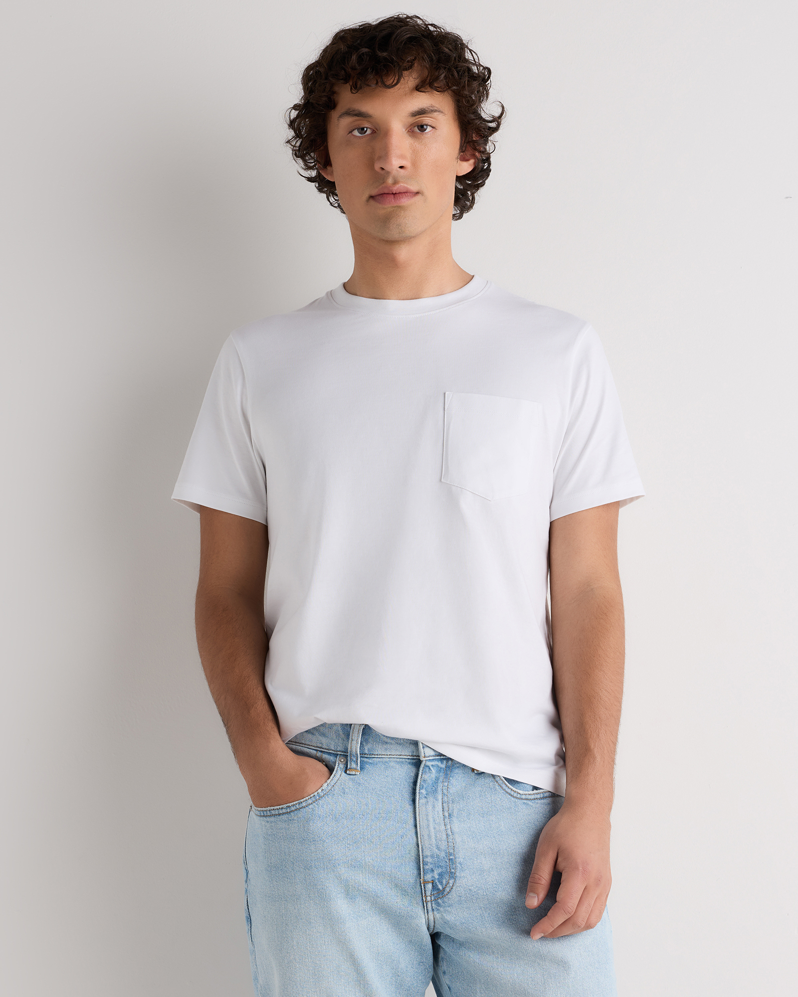 100% Pima Cotton Luxe Touch Pocket Tee