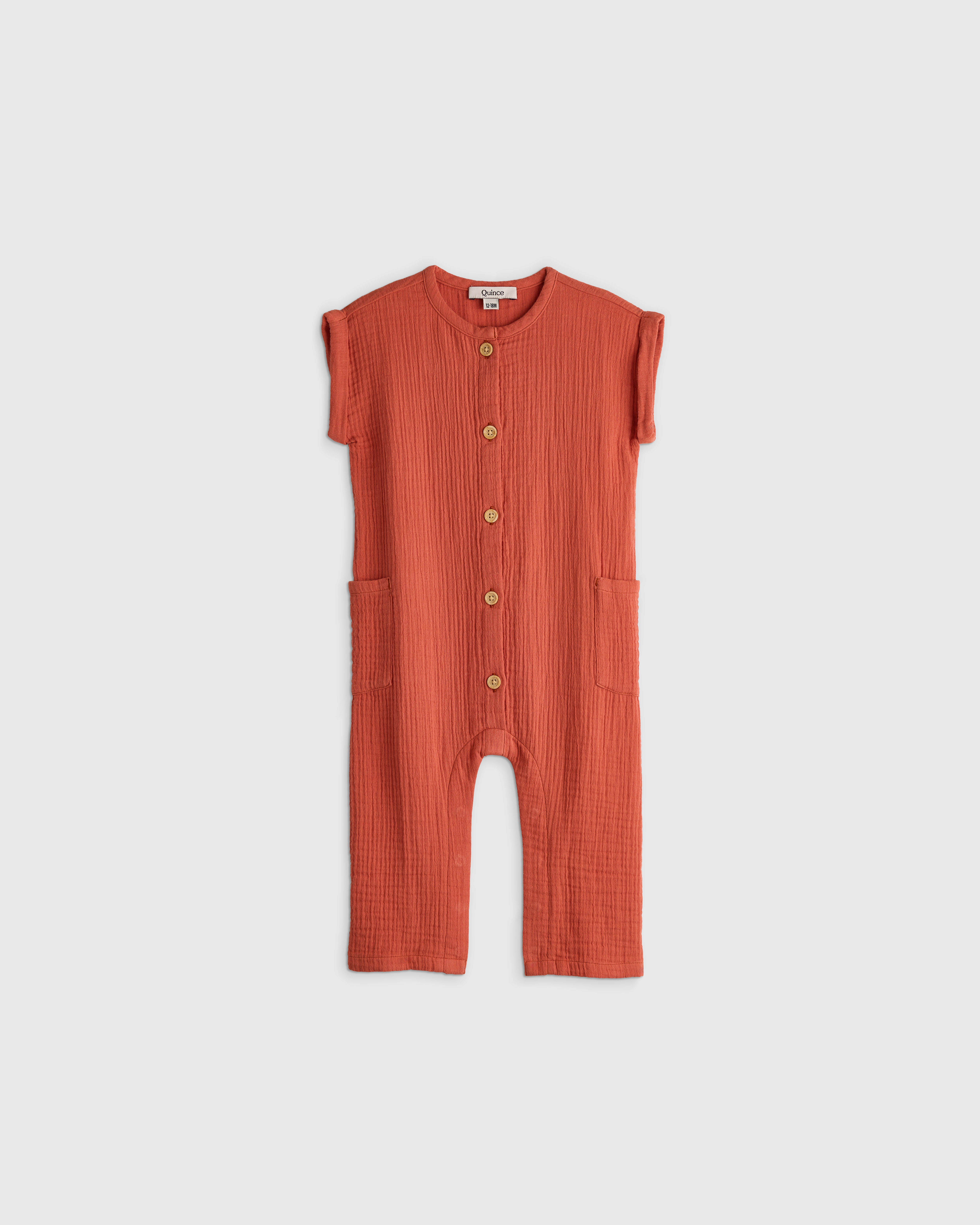 100% Organic Cotton Gauze Romper