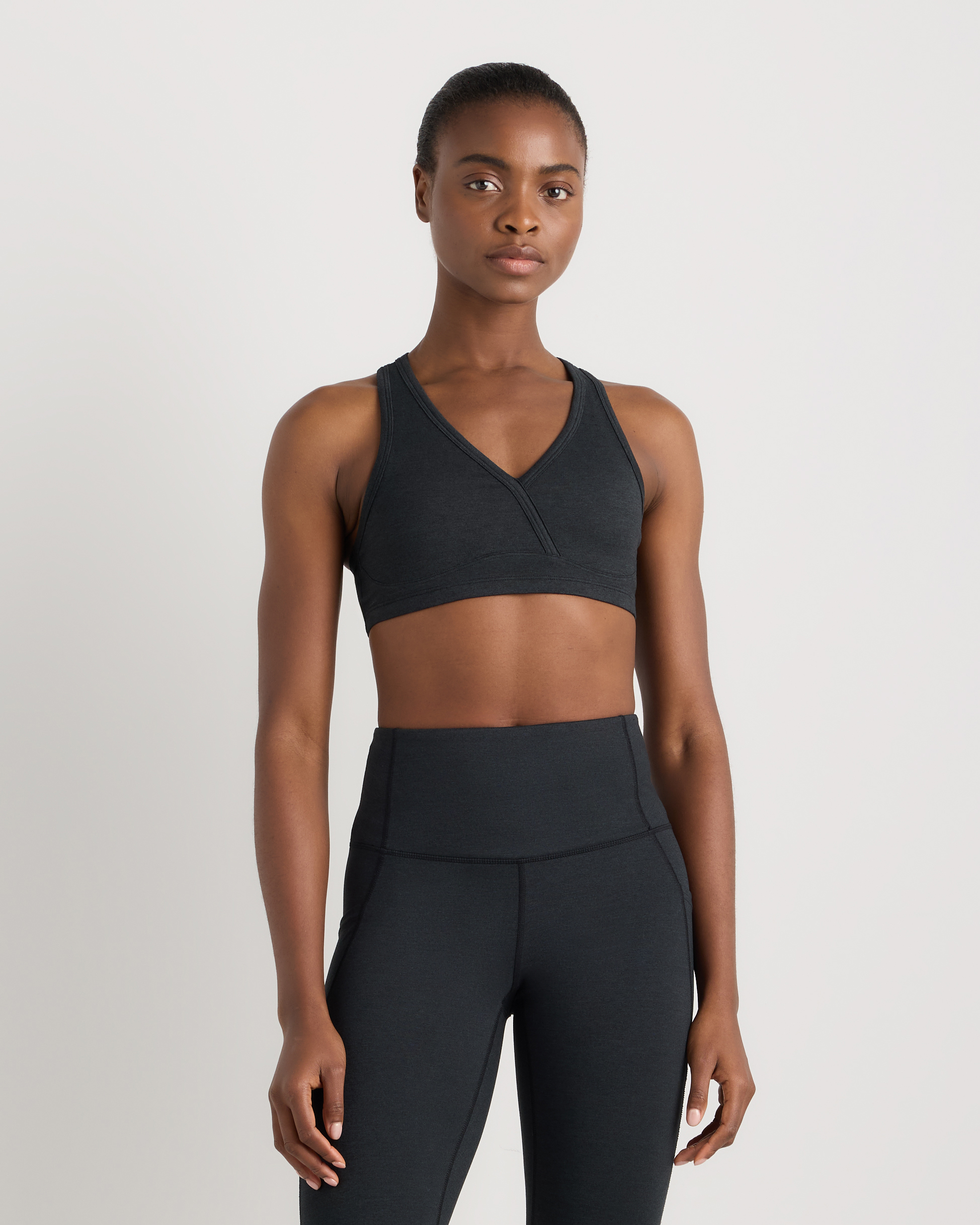 Ultra-Soft V-Neck Racerback Bra