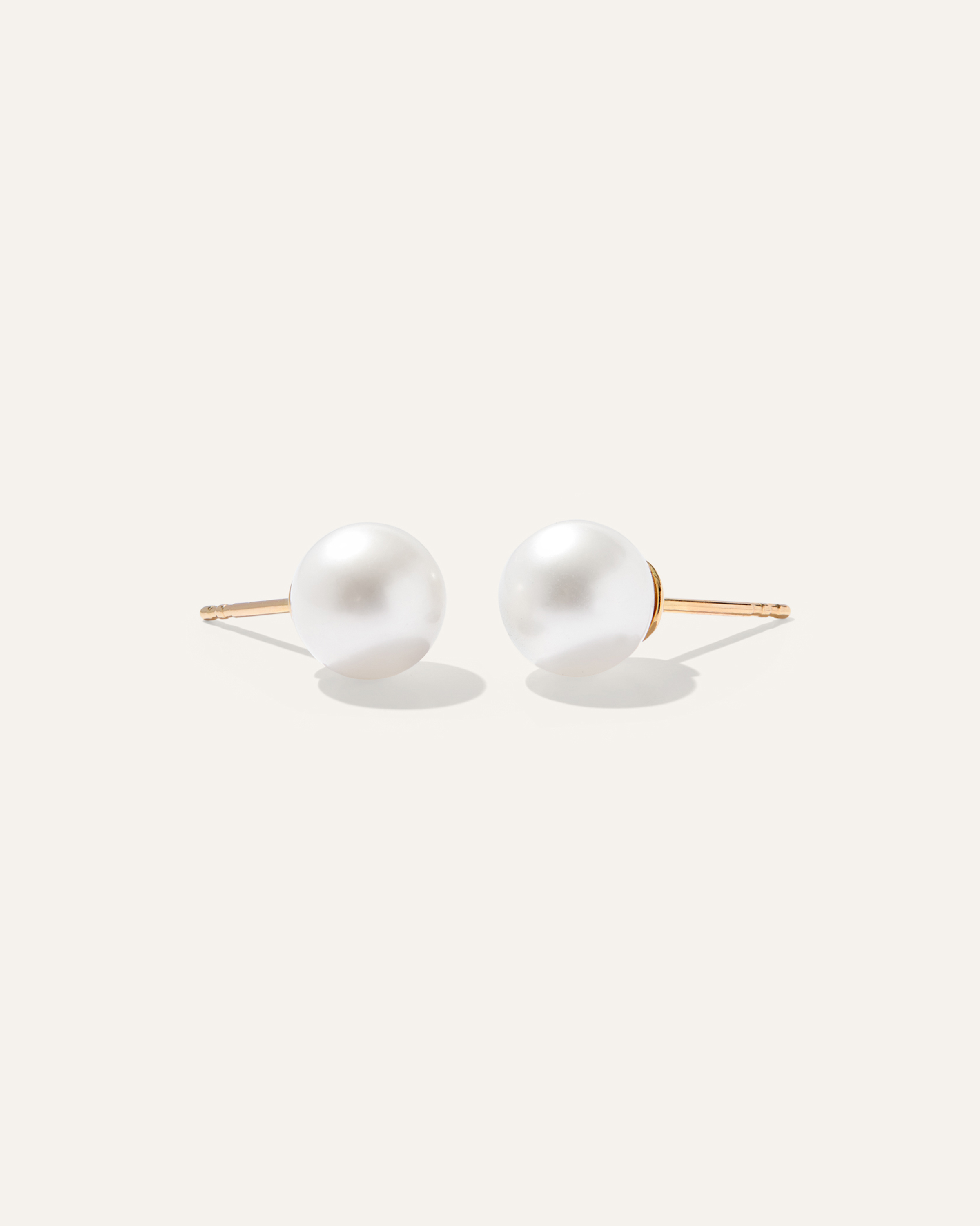 14K Gold Freshwater Cultured Pearl Studs