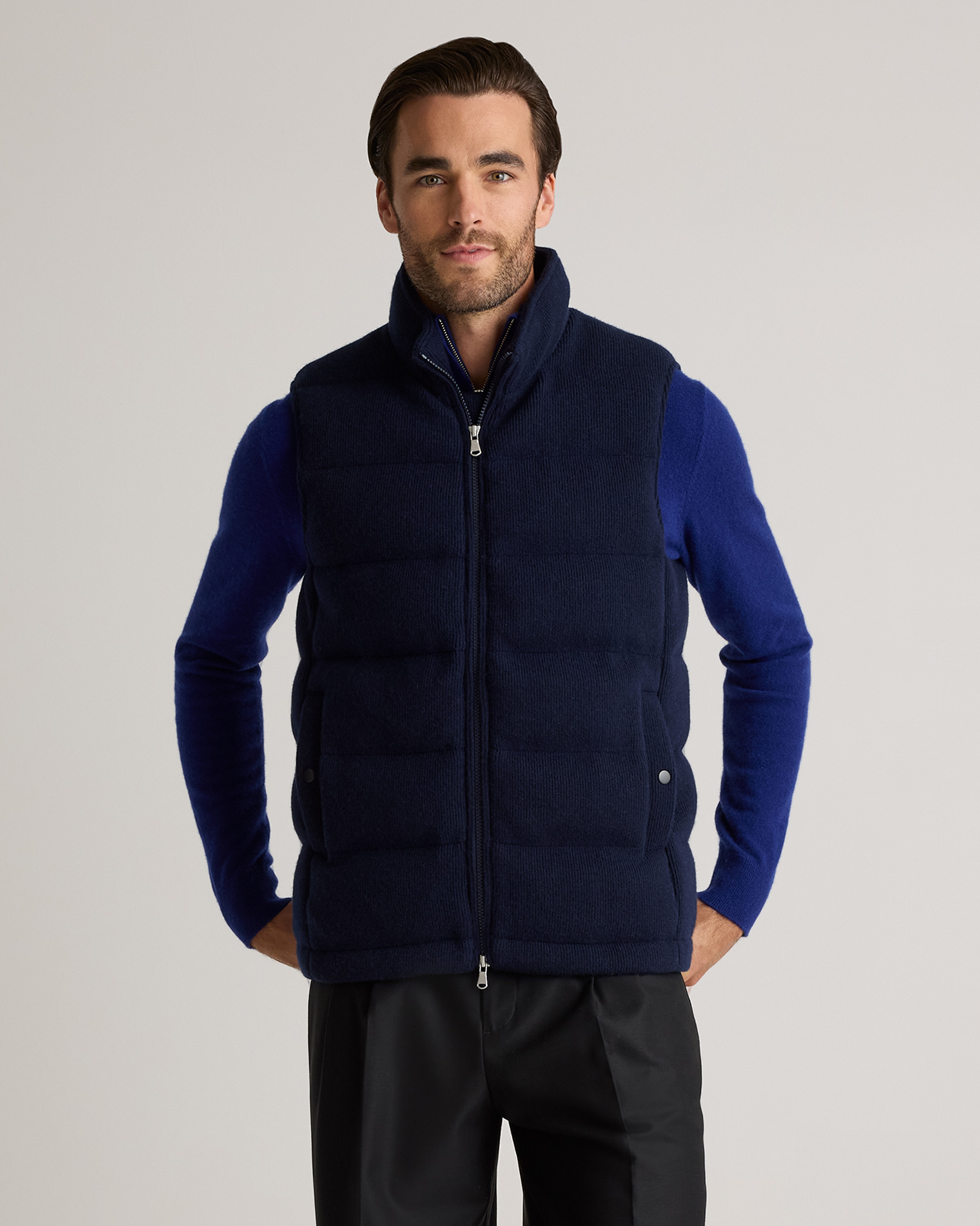 Mongolian Cashmere Puffer Vest