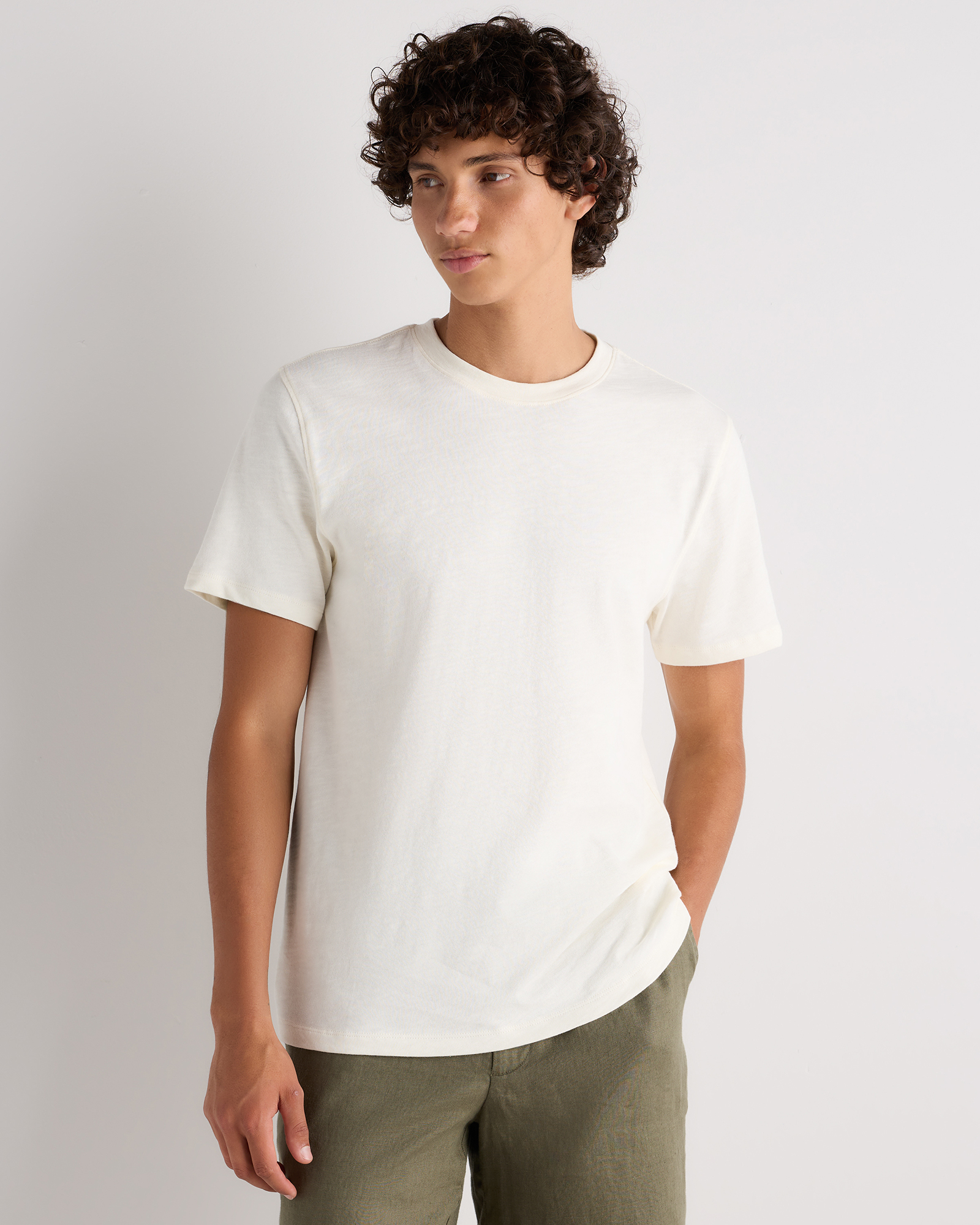 100% Organic Cotton Slub Crewneck Tee