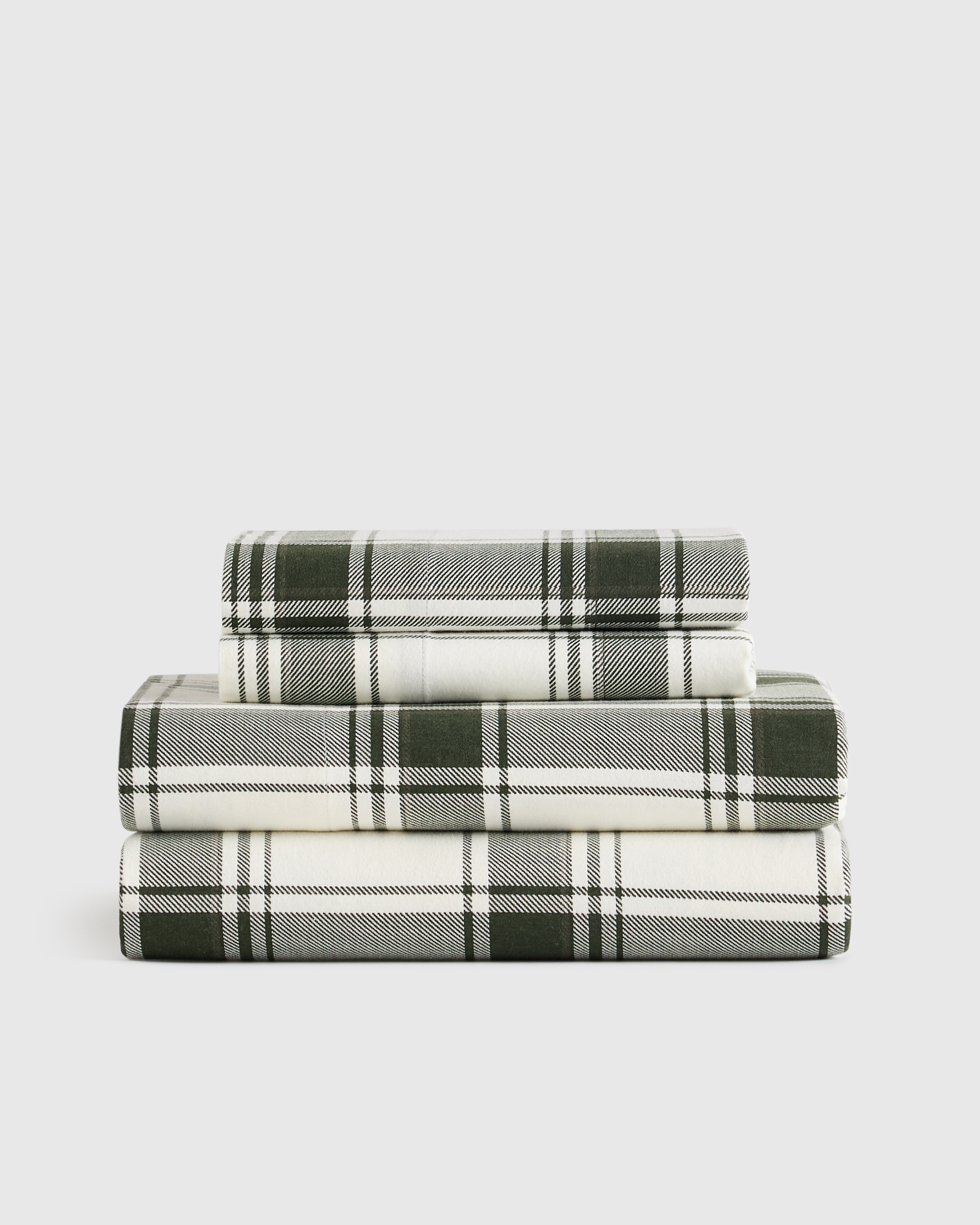 Luxury Organic Plaid Flannel Sheet Set