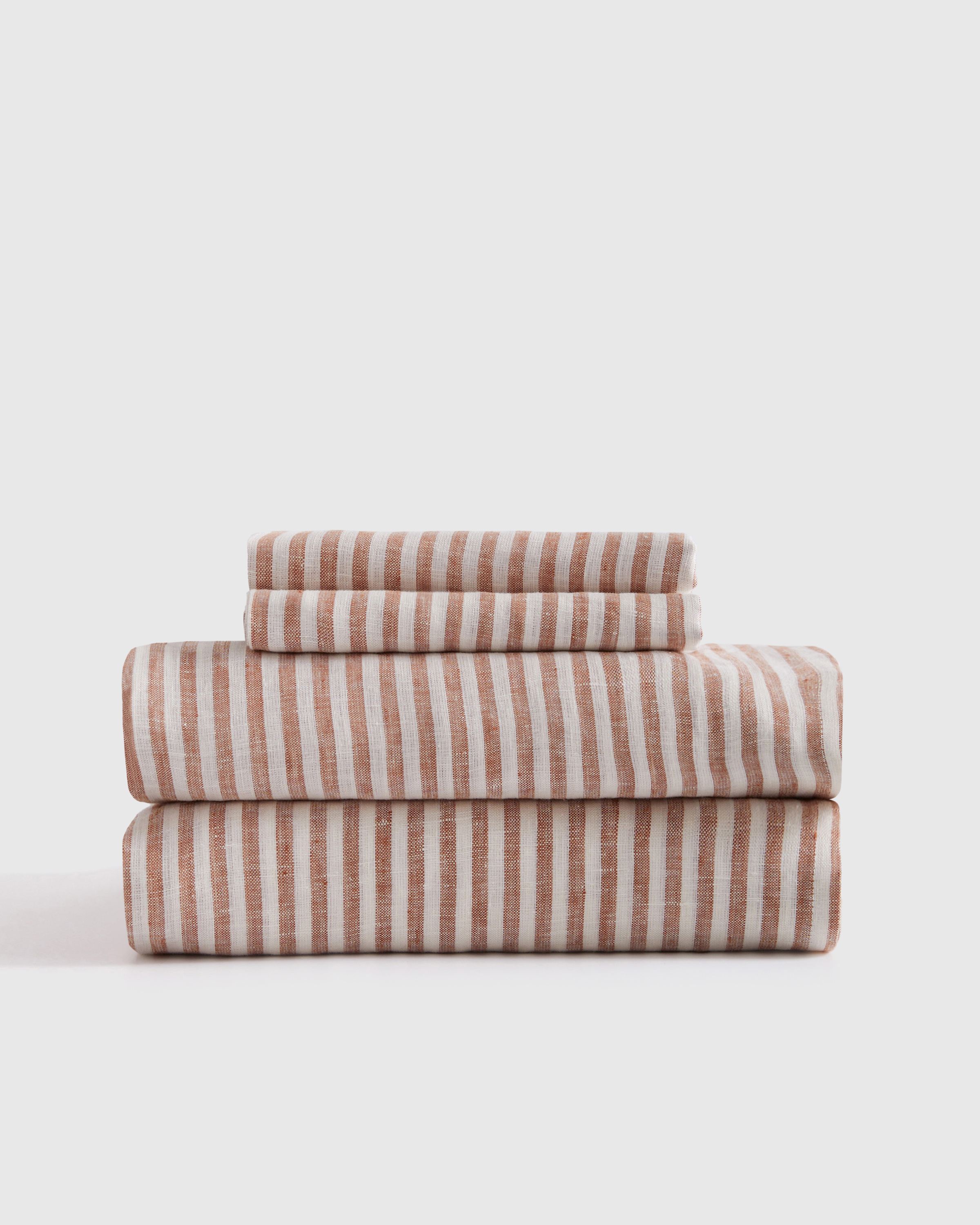 European Linen Stripe Sheet Set