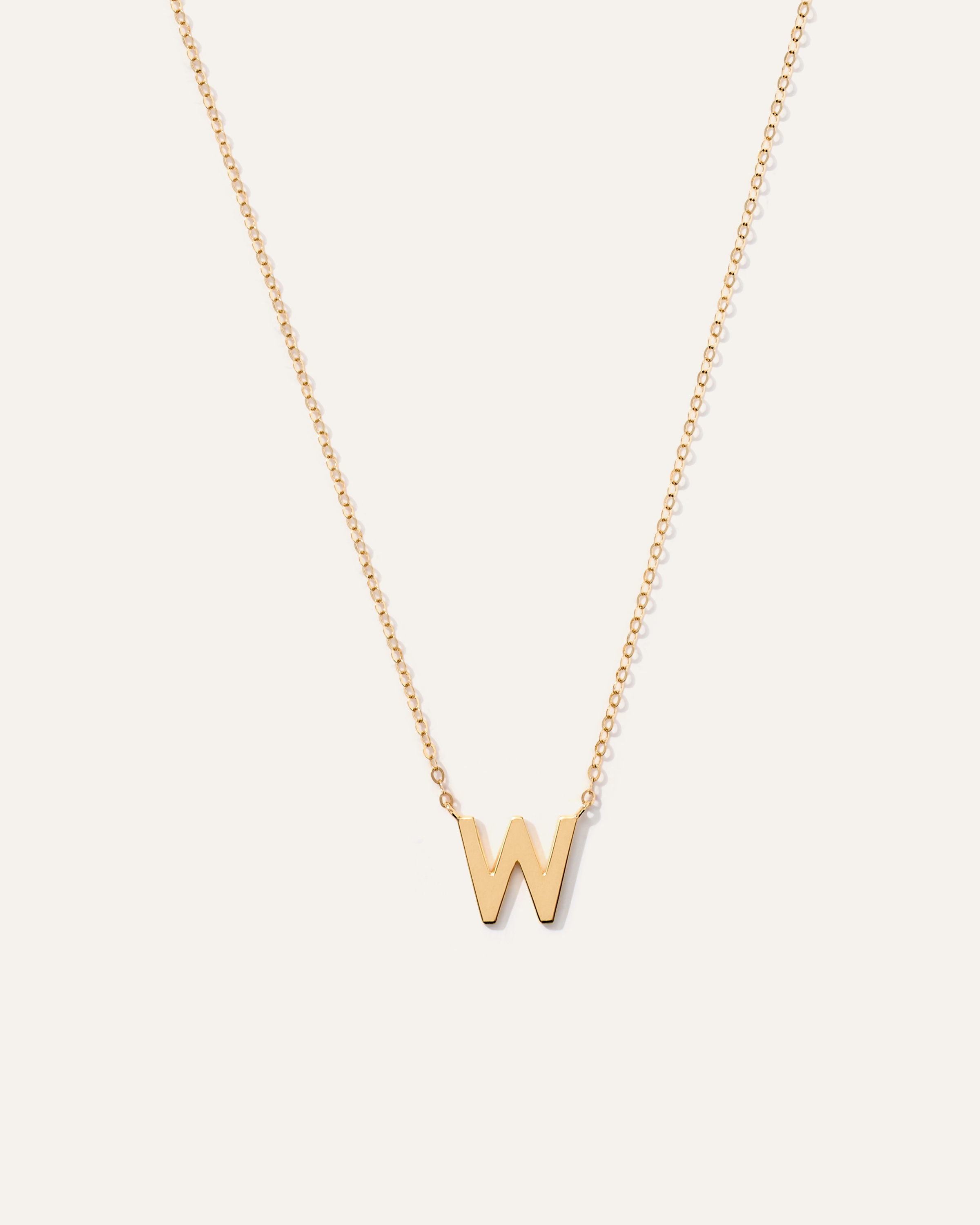 14K Gold Letter Necklace