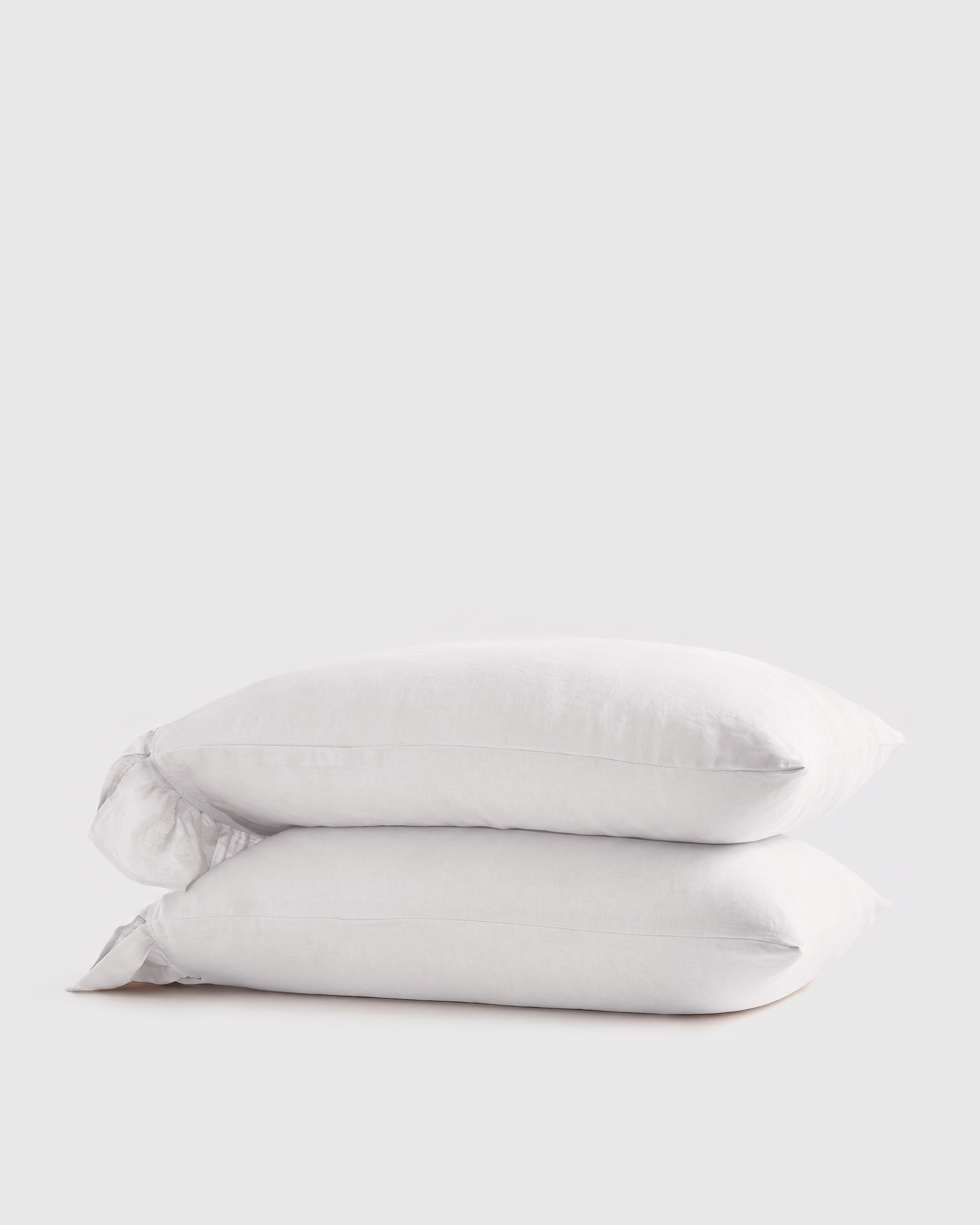 European Linen Ruffle Pillowcase Set