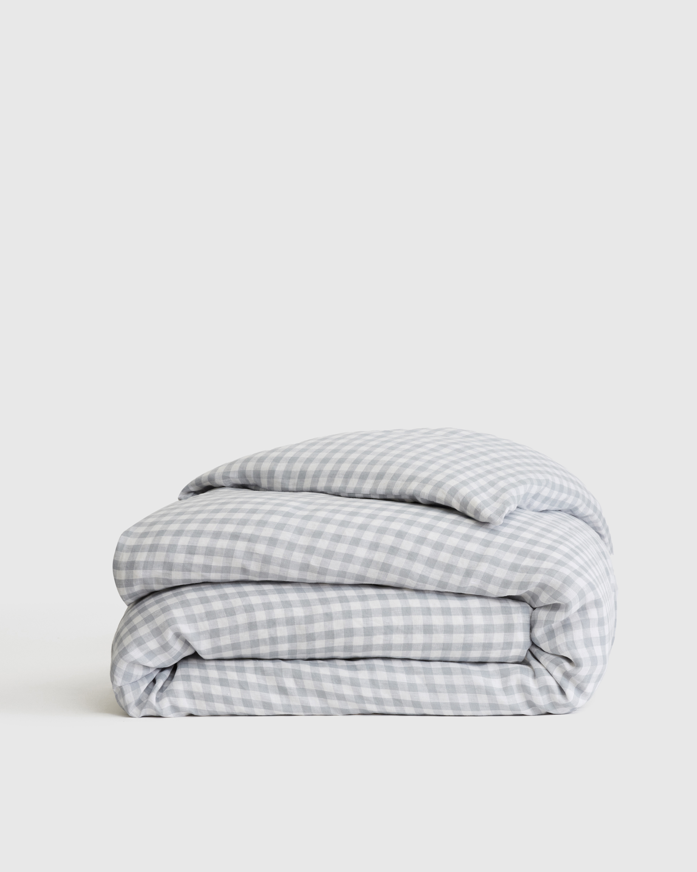 European Linen Gingham Duvet Cover