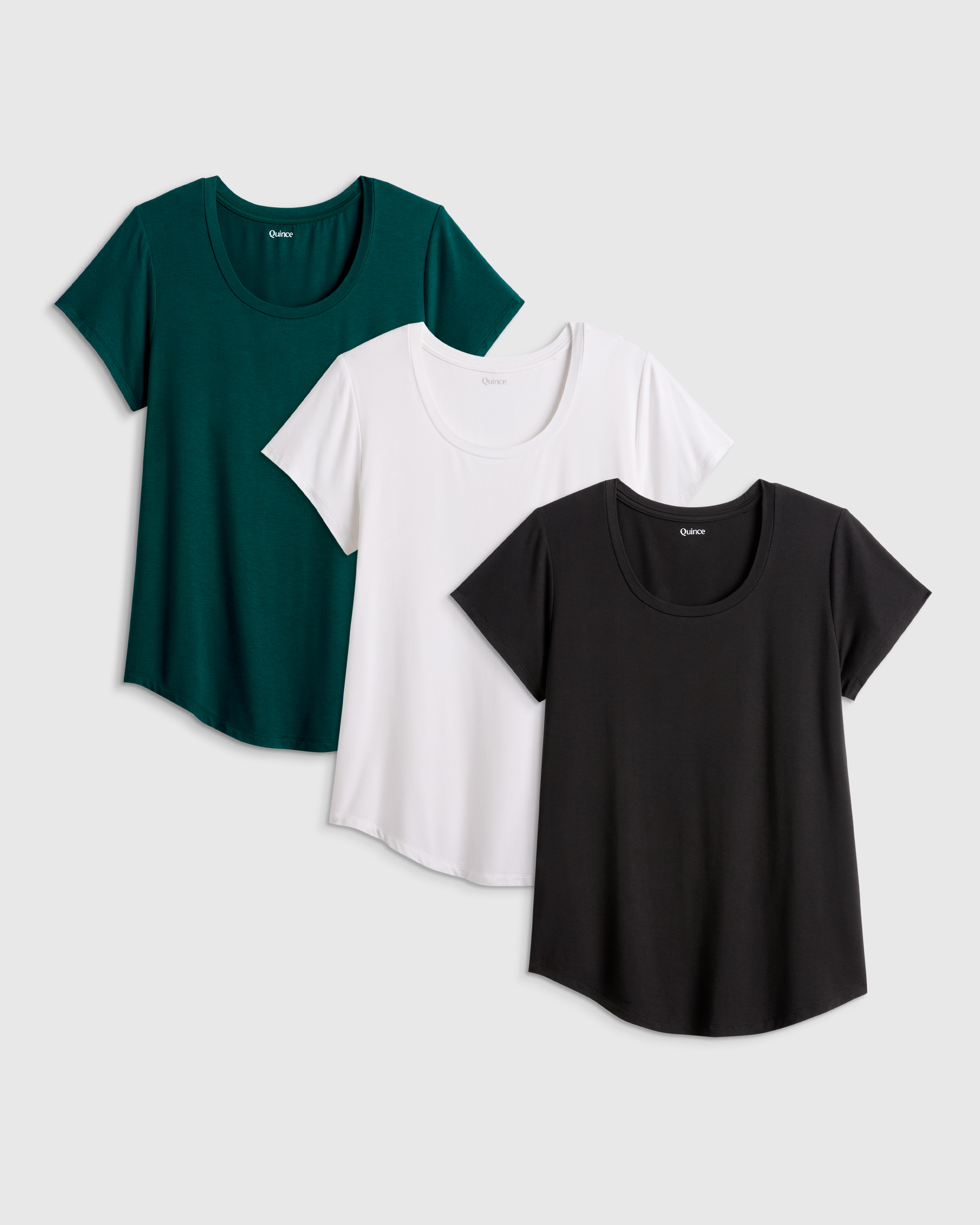 Bamboo Nursing Scoop Neck Tee 3 Pack