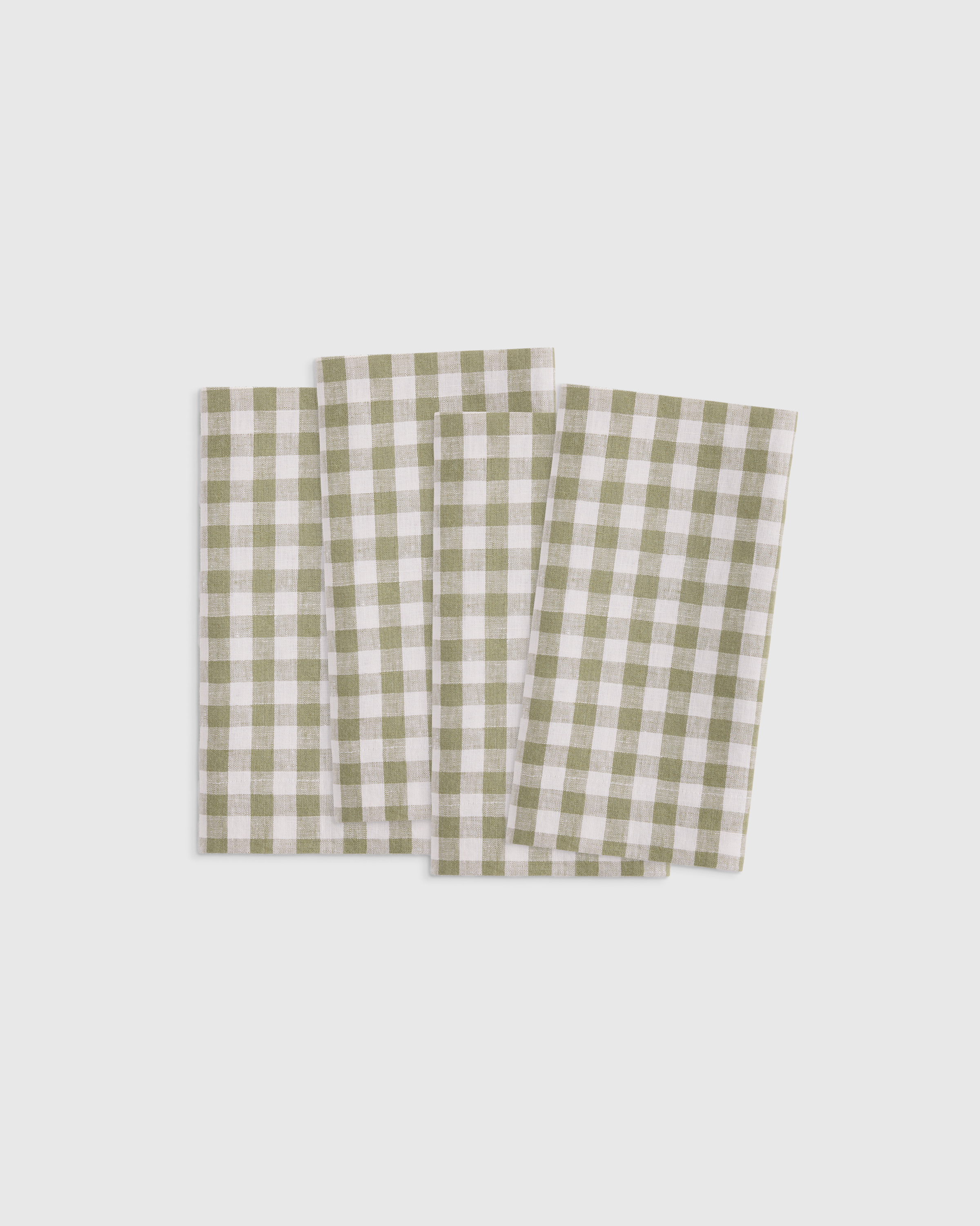 European Linen Wide-Hem Napkins, Set of 4