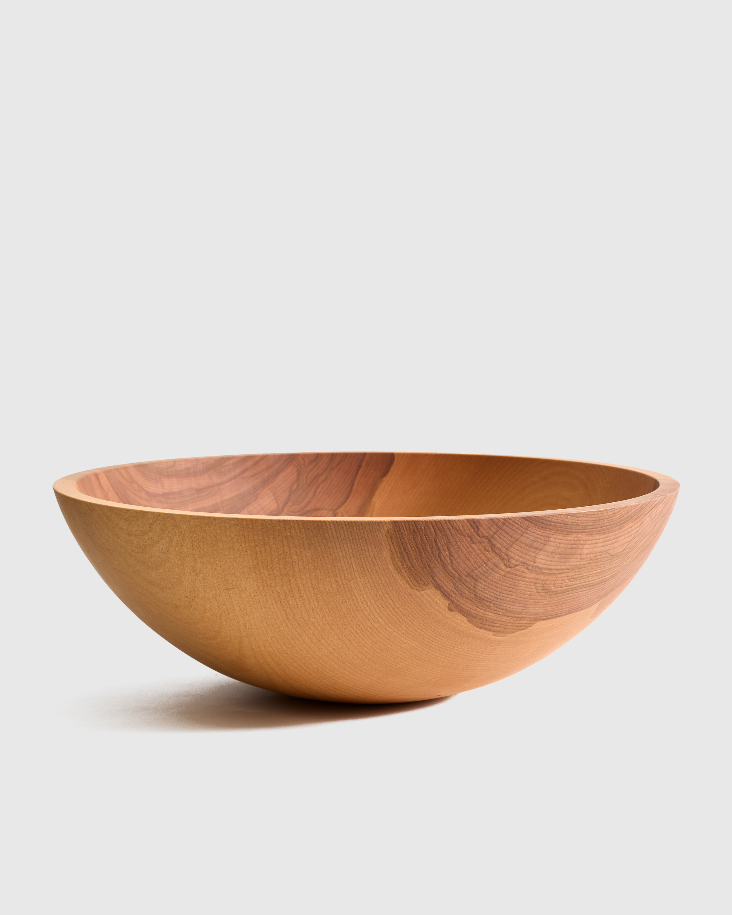 Handcrafted XL Wooden Serving Bowl, 17"