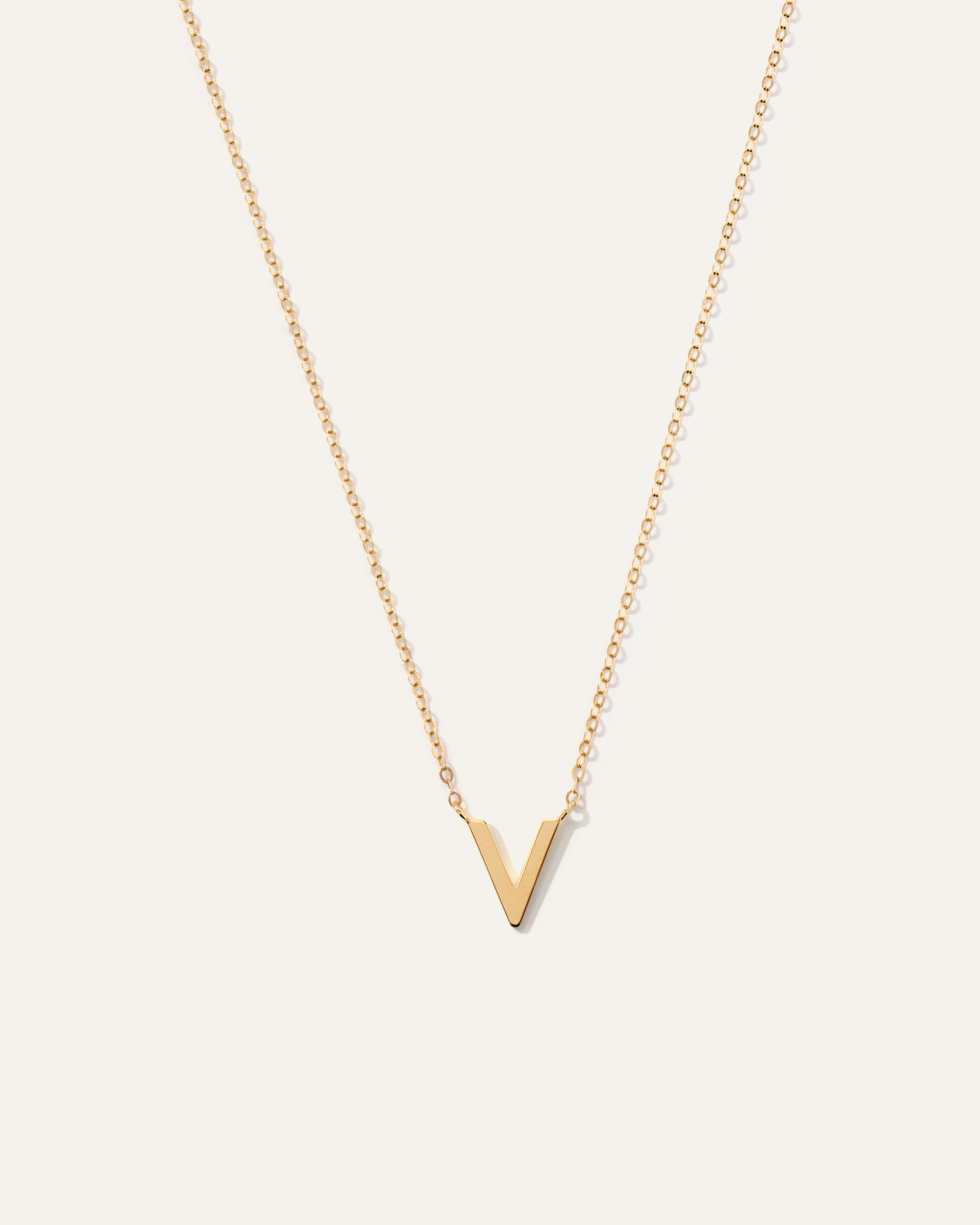 14K Gold Letter Necklace
