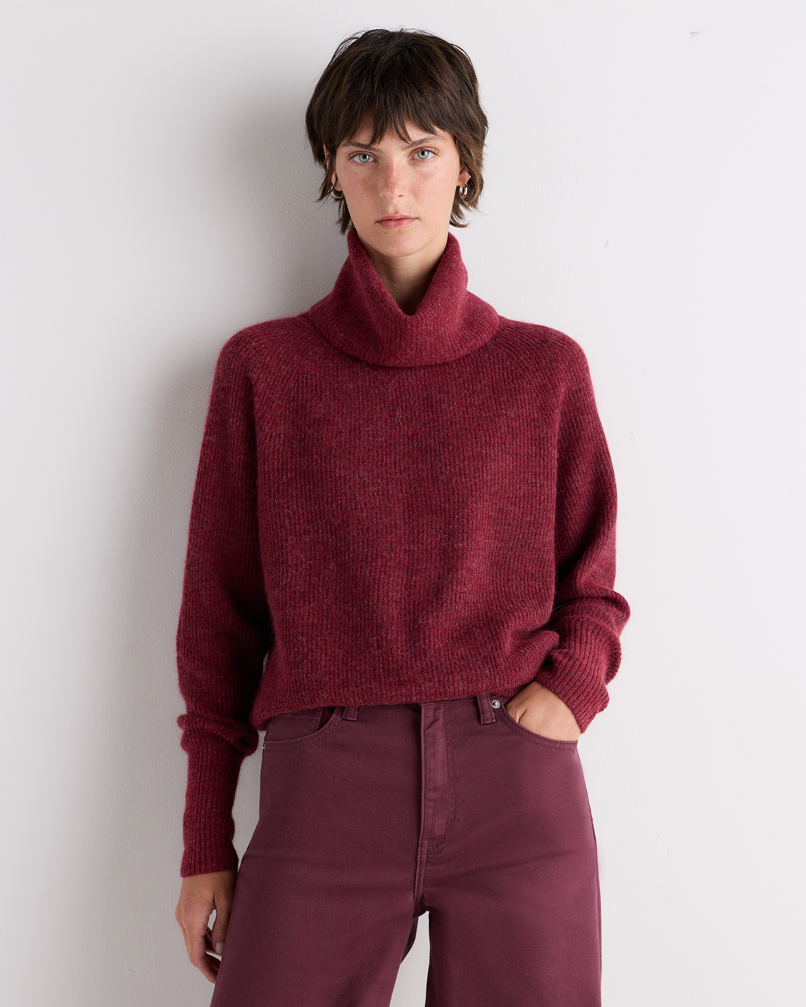 Lightweight Baby Alpaca Turtleneck