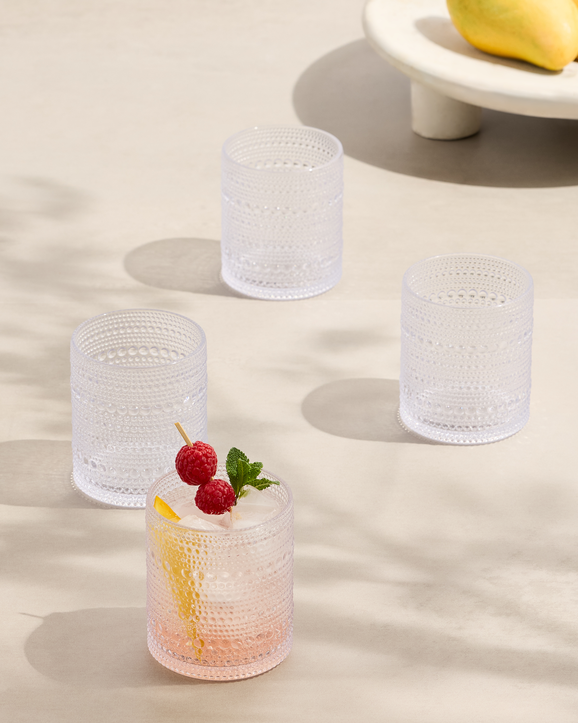 Orbetto Outdoor Acrylic Short Tumbler, Set of 8