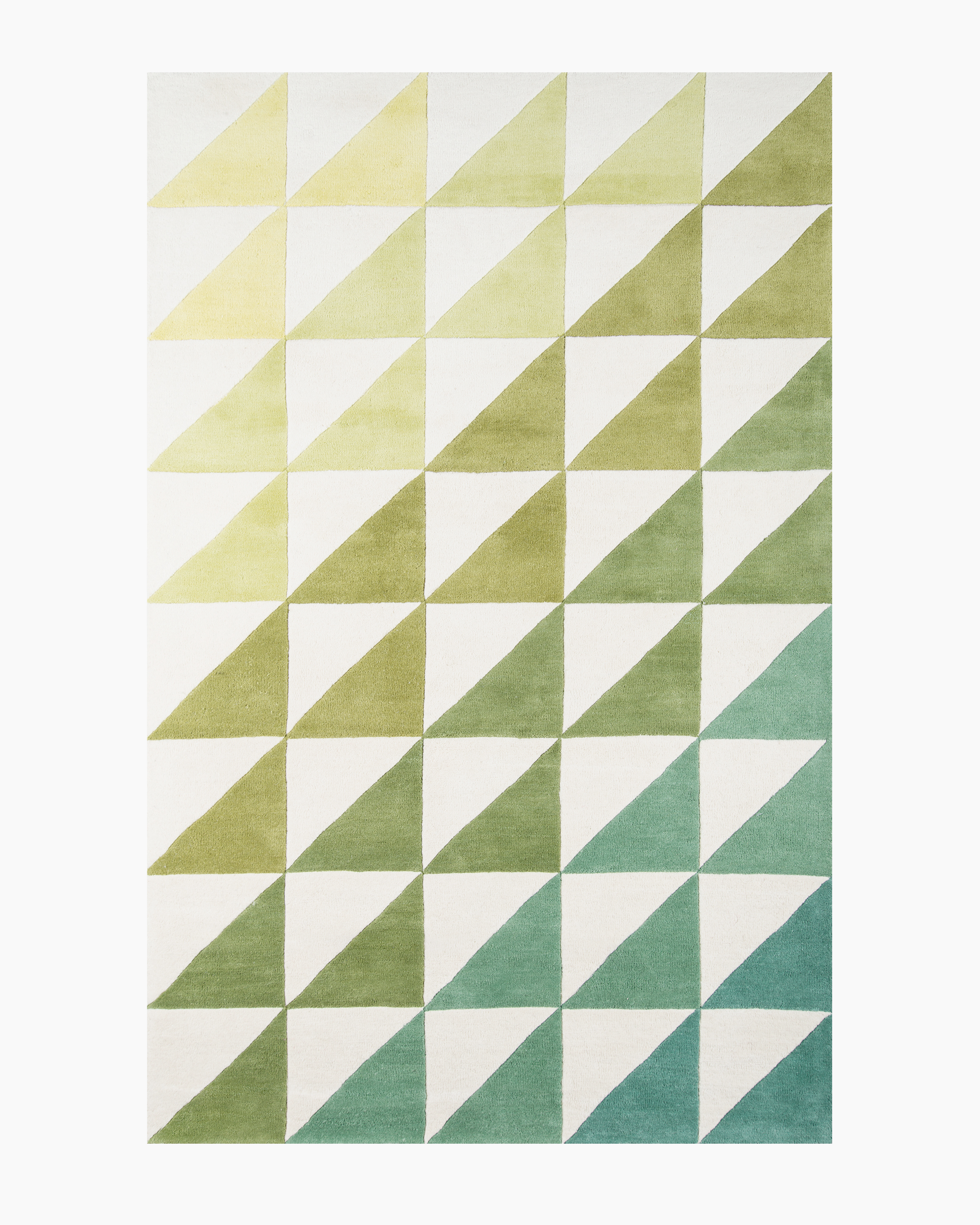 Tonal Triangles Hand-Tufted Wool Rug