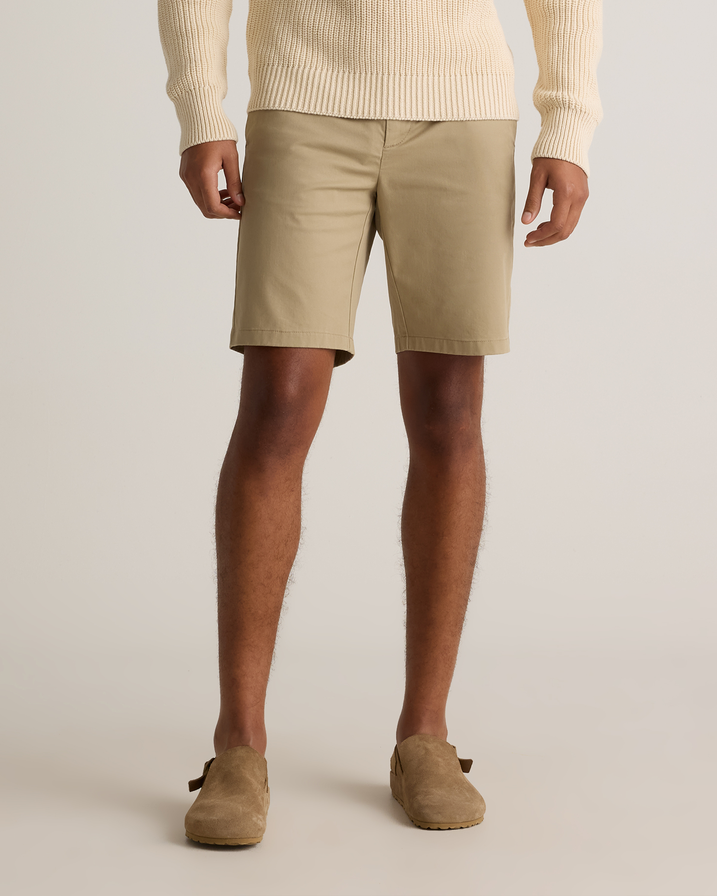 Organic Cotton Classic Stretch Chino Shorts - 9"