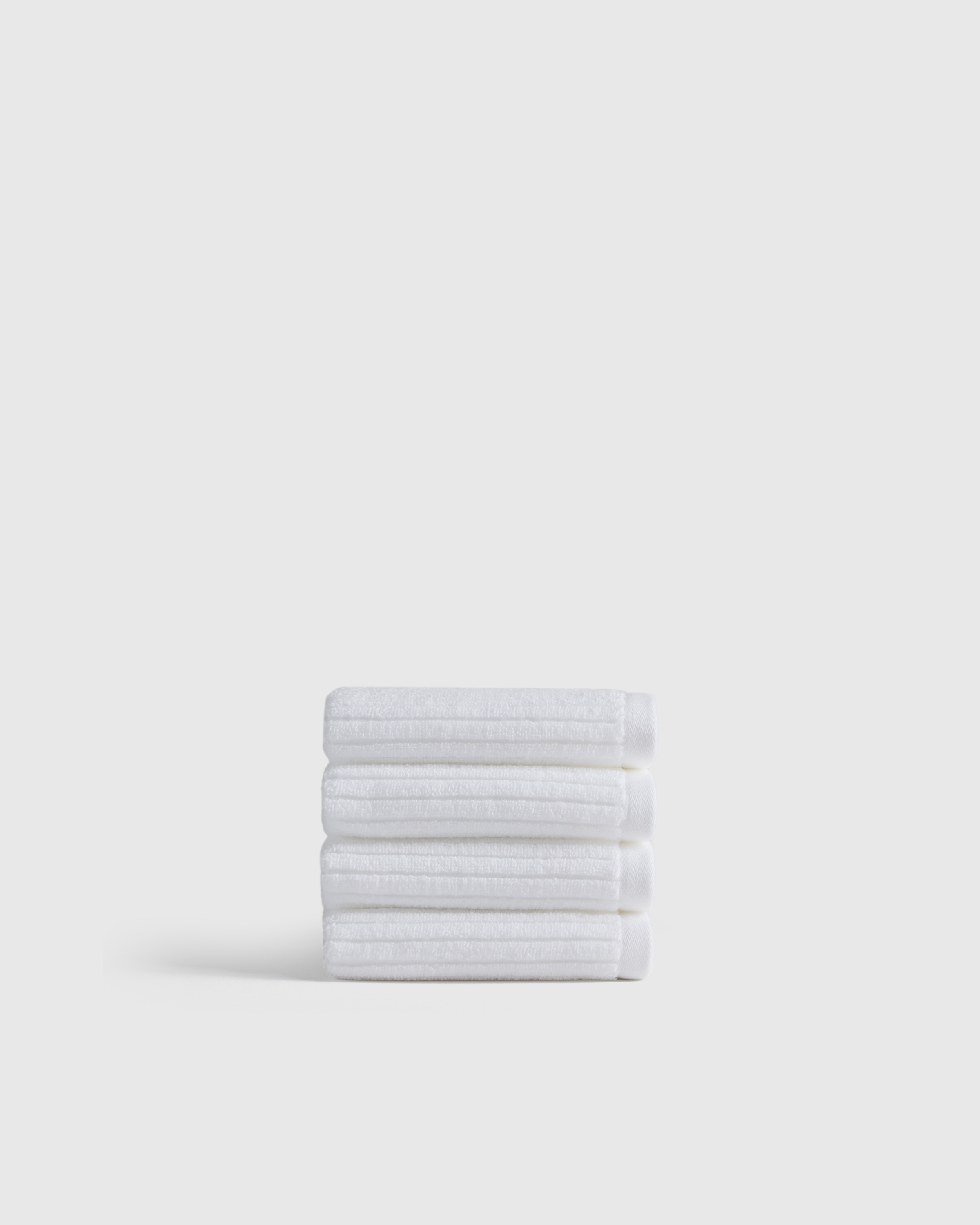 Ribbed Organic Turkish Cotton Washcloth (Set of 4)