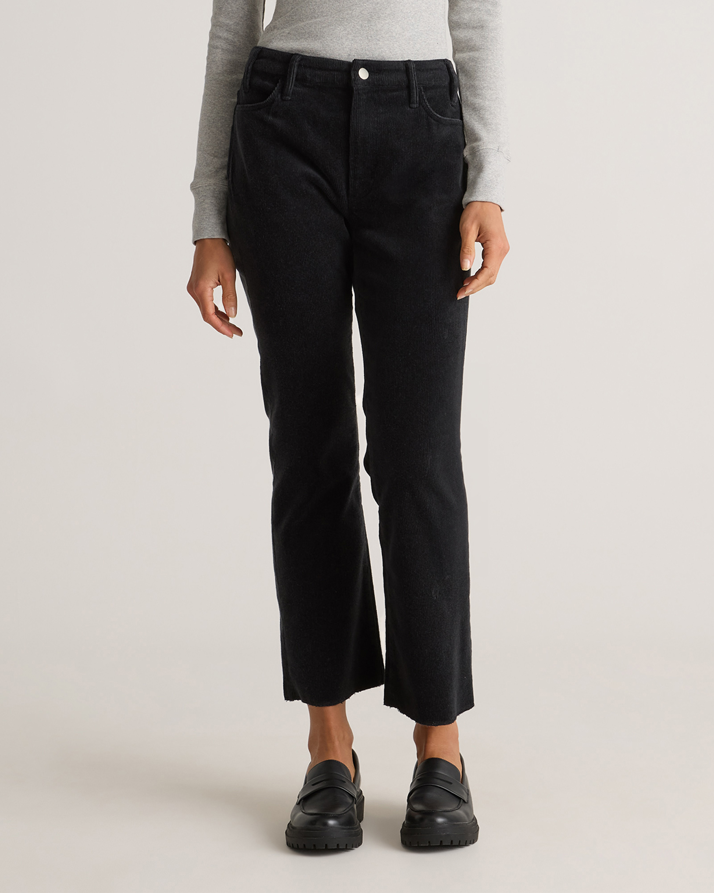 Organic Stretch Corduroy Kick Flare Pants