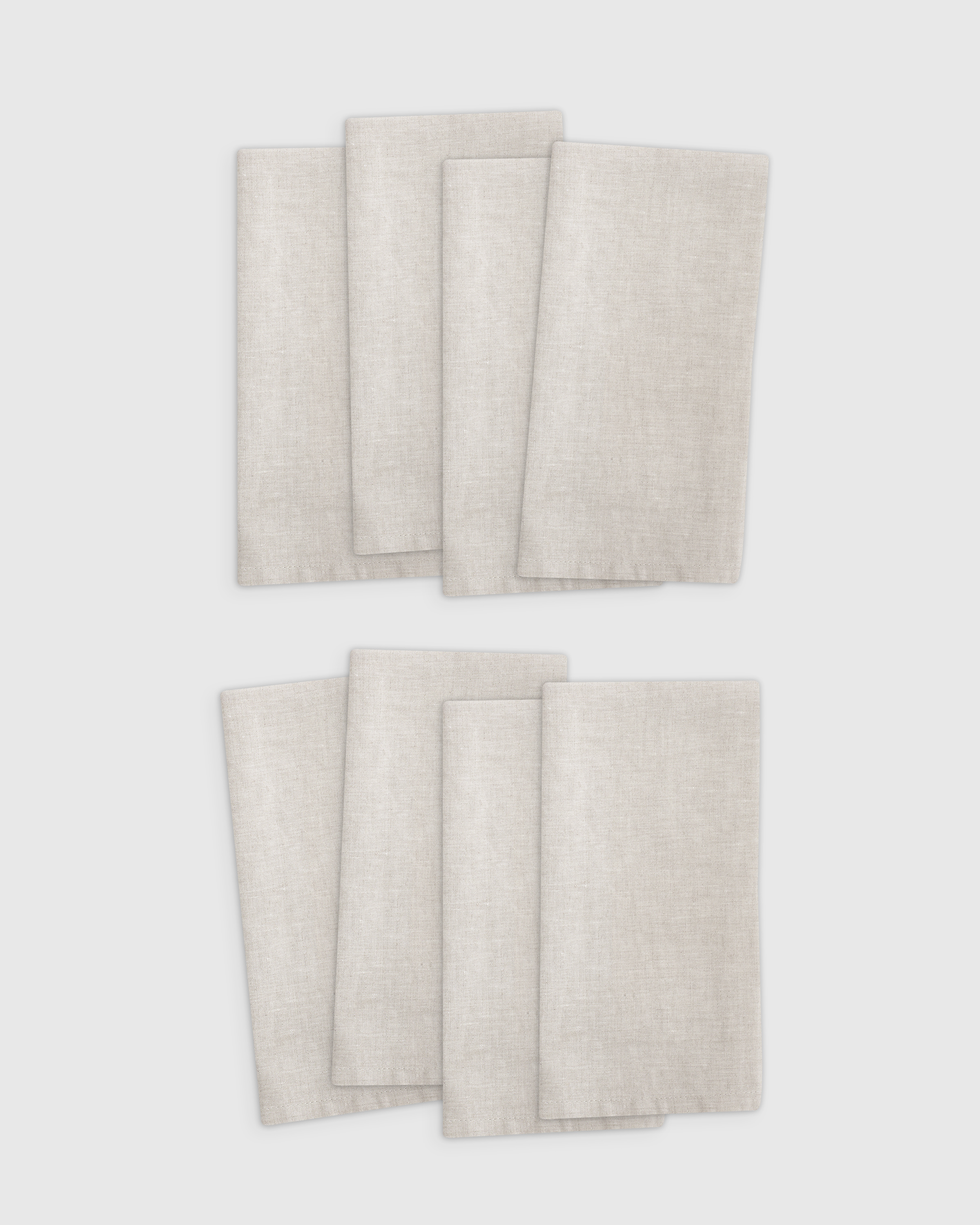 European Linen Chambray Napkin, Set of 8