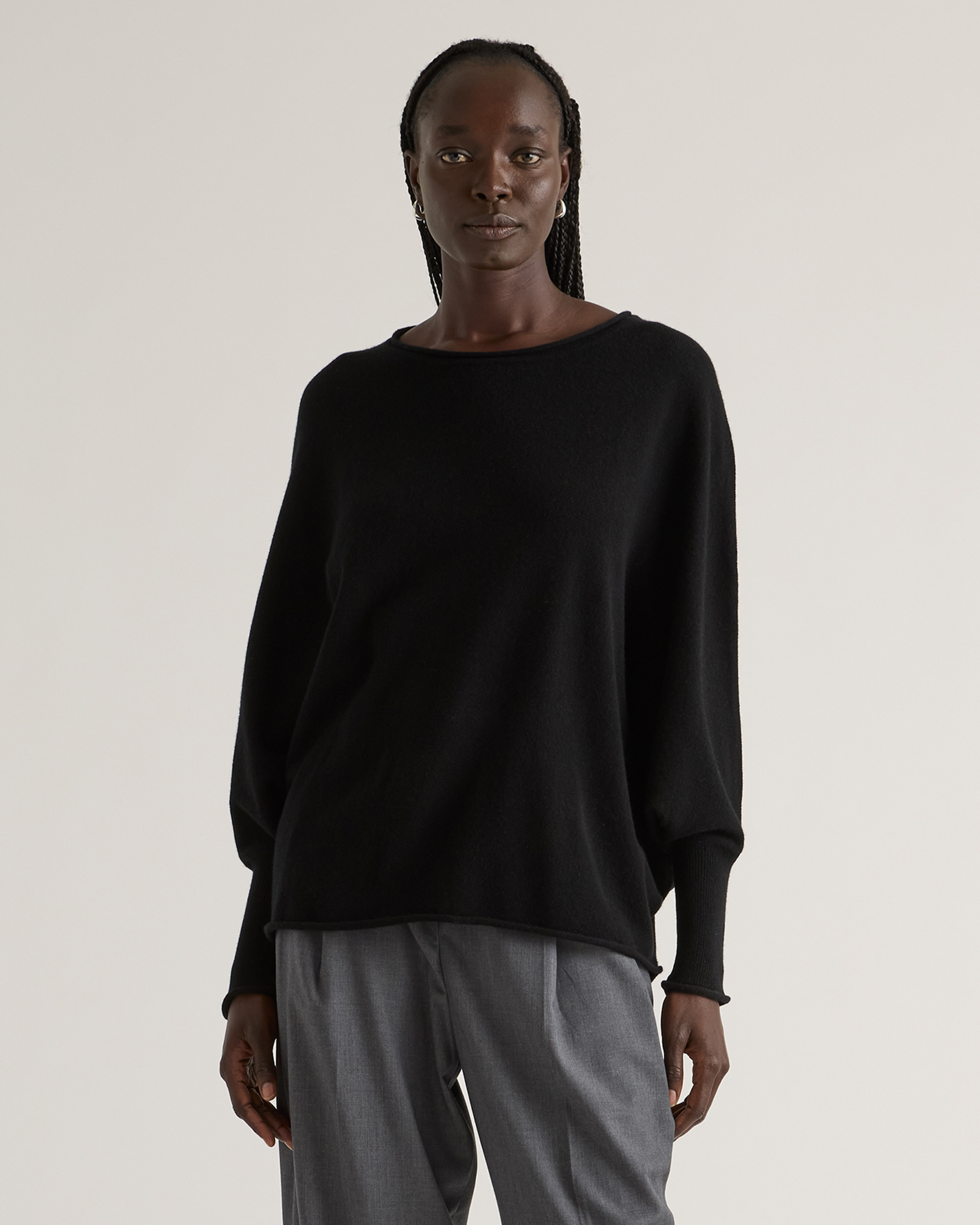 Mongolian Cashmere Batwing Sweater