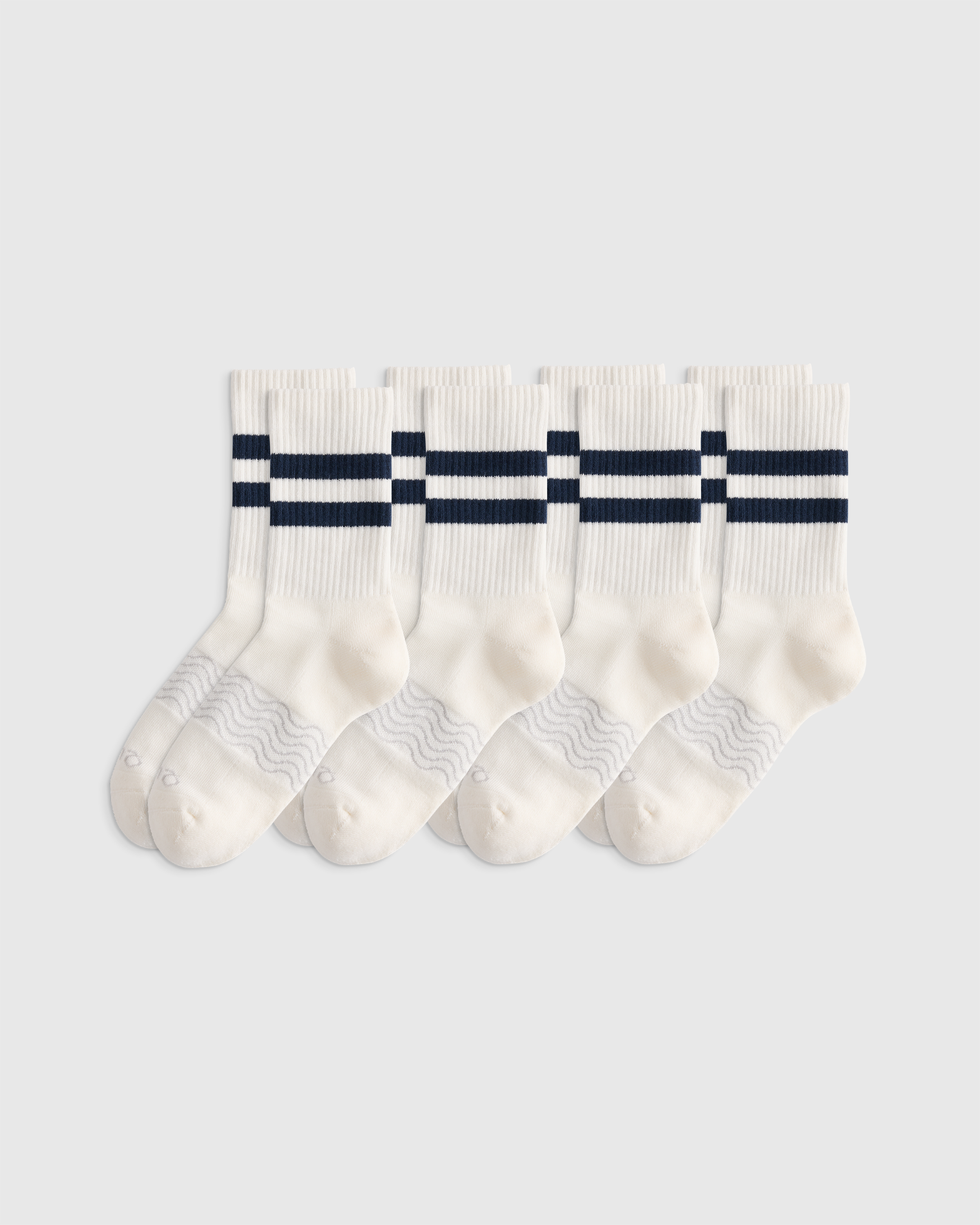 Everyday Cotton Varsity Stripes Half-Crew Sock (4-Pack)