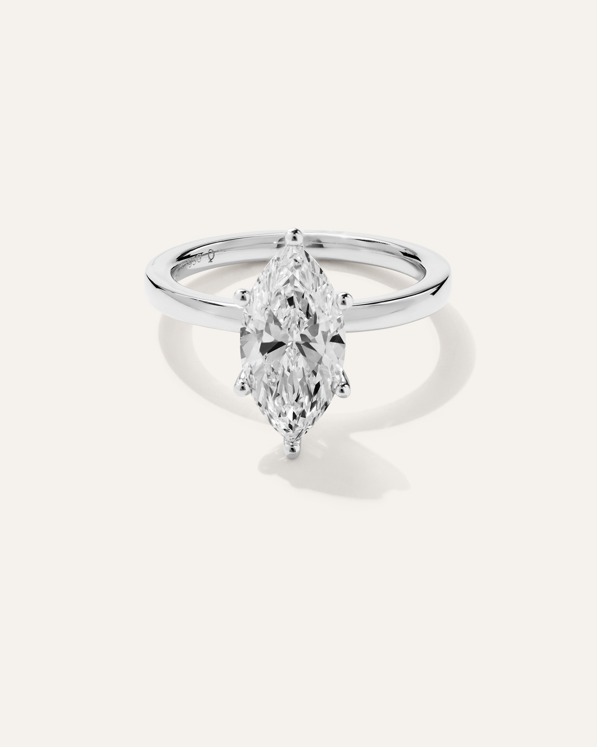 Lab Grown Diamond Marquise Comfort Fit Engagement Ring - 2.5ct