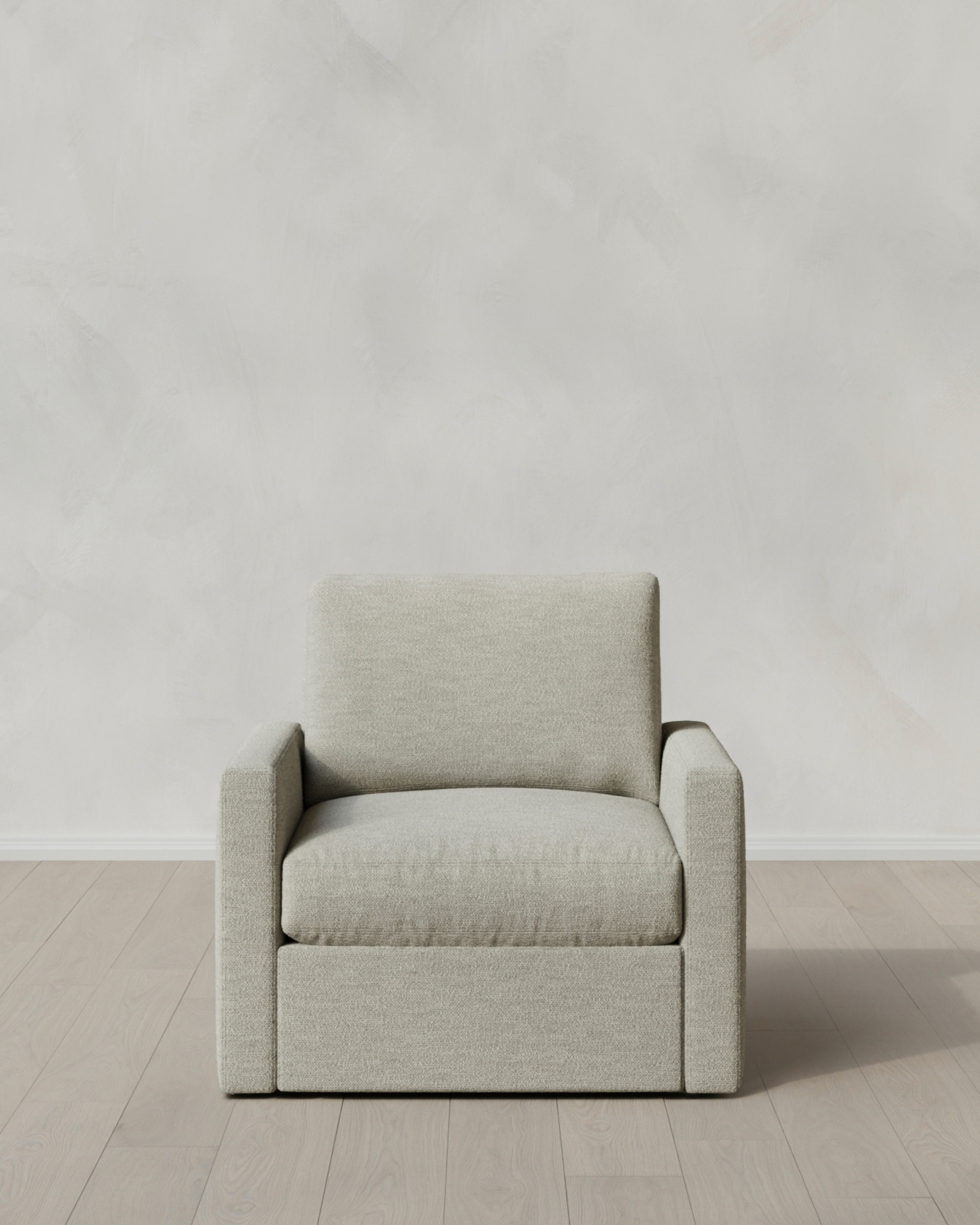 Brennan Swivel Chair in Performance Basketweave