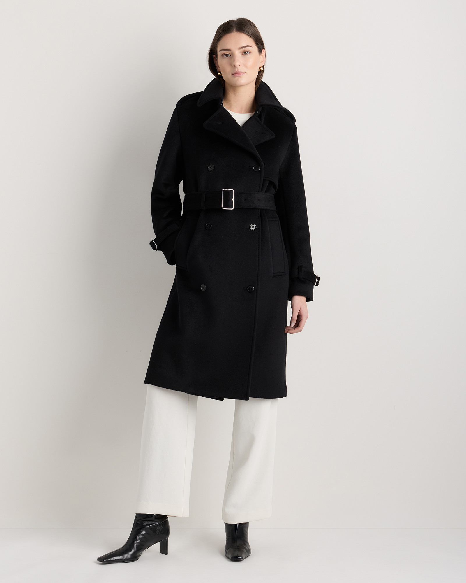 100% Mongolian Cashmere Trench Coat