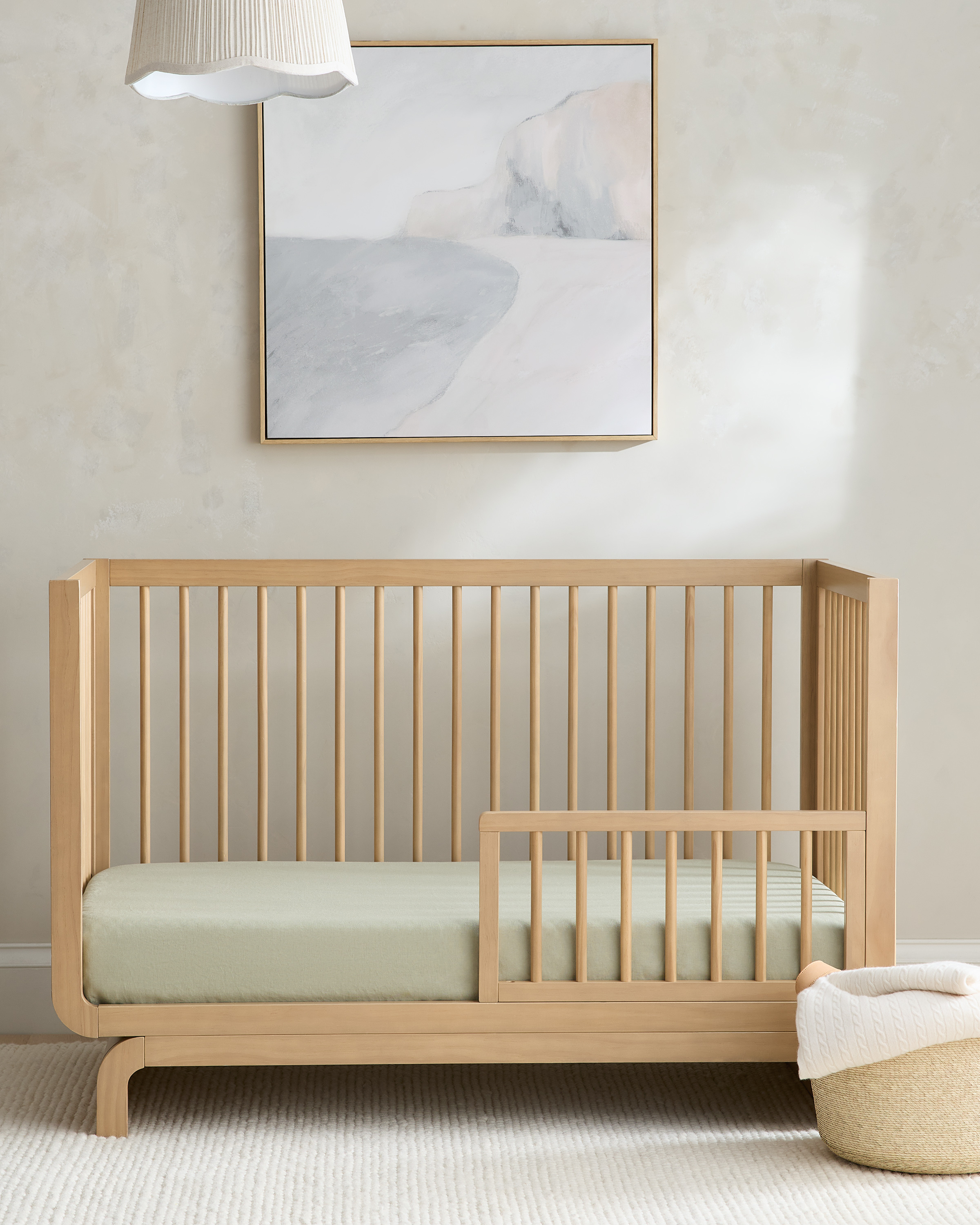 European Linen Fitted Crib Sheet