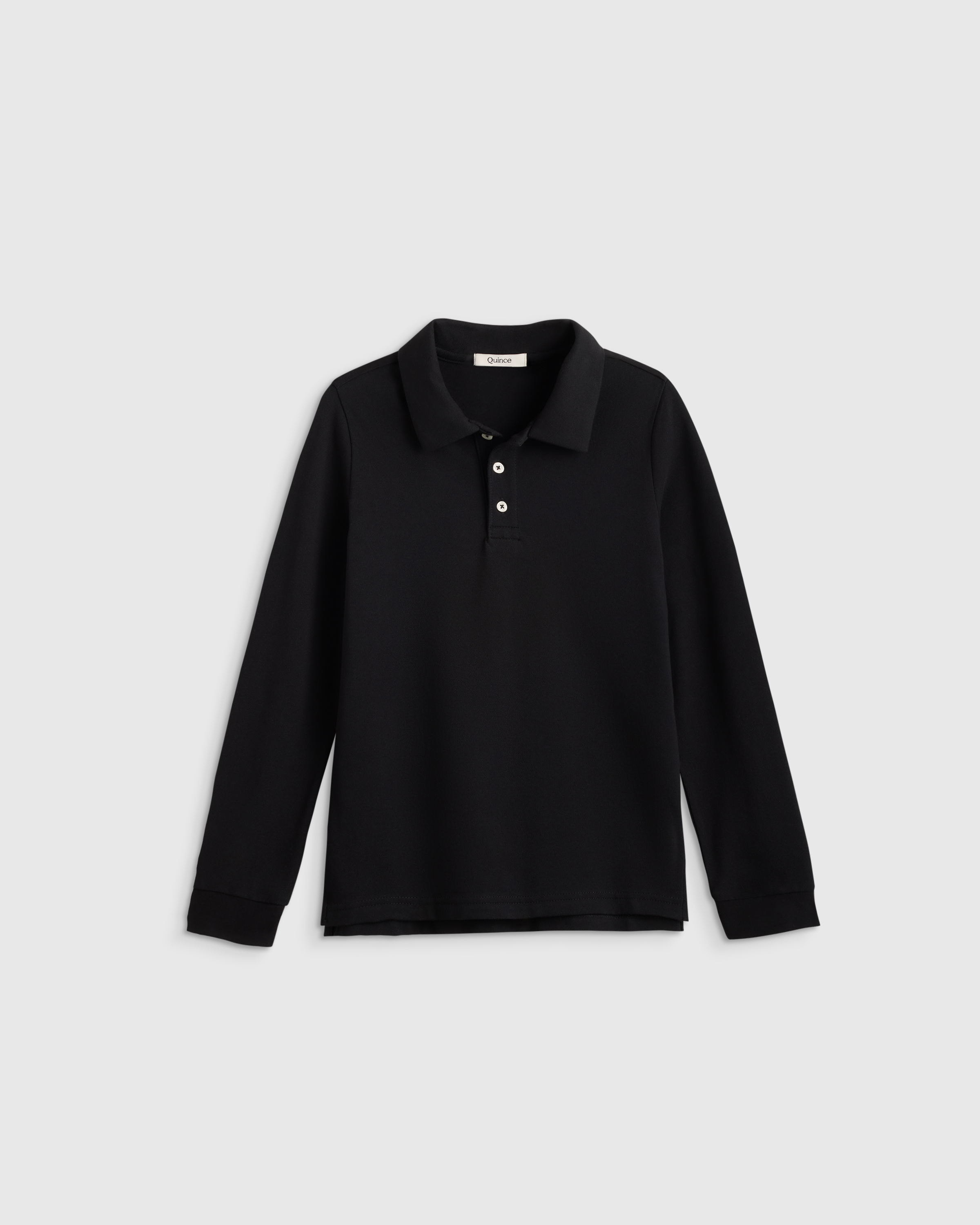 Organic Cotton Long Sleeve Pique Polo