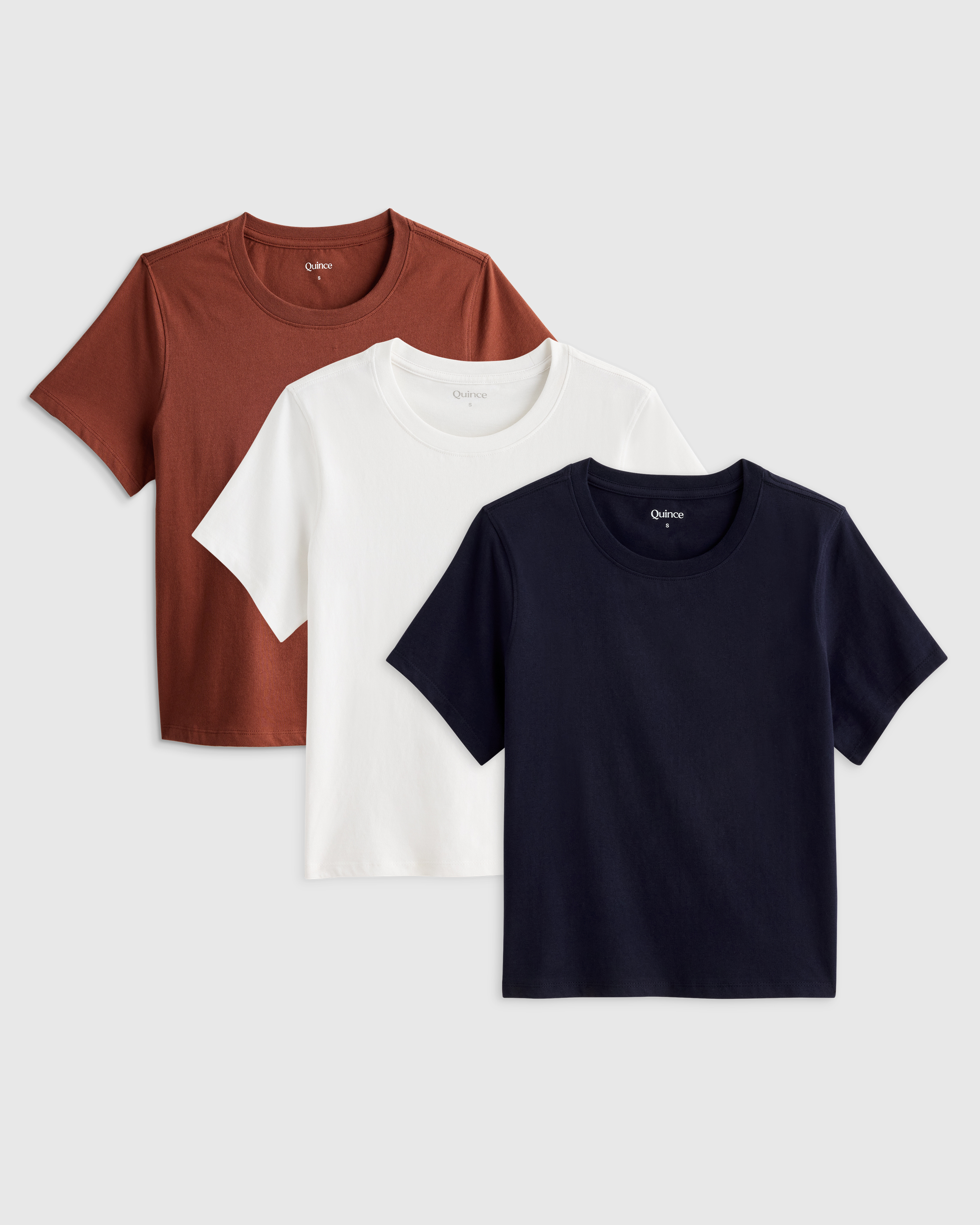 Women's 100% Organic Cotton Boxy Crewneck Tee Bundle