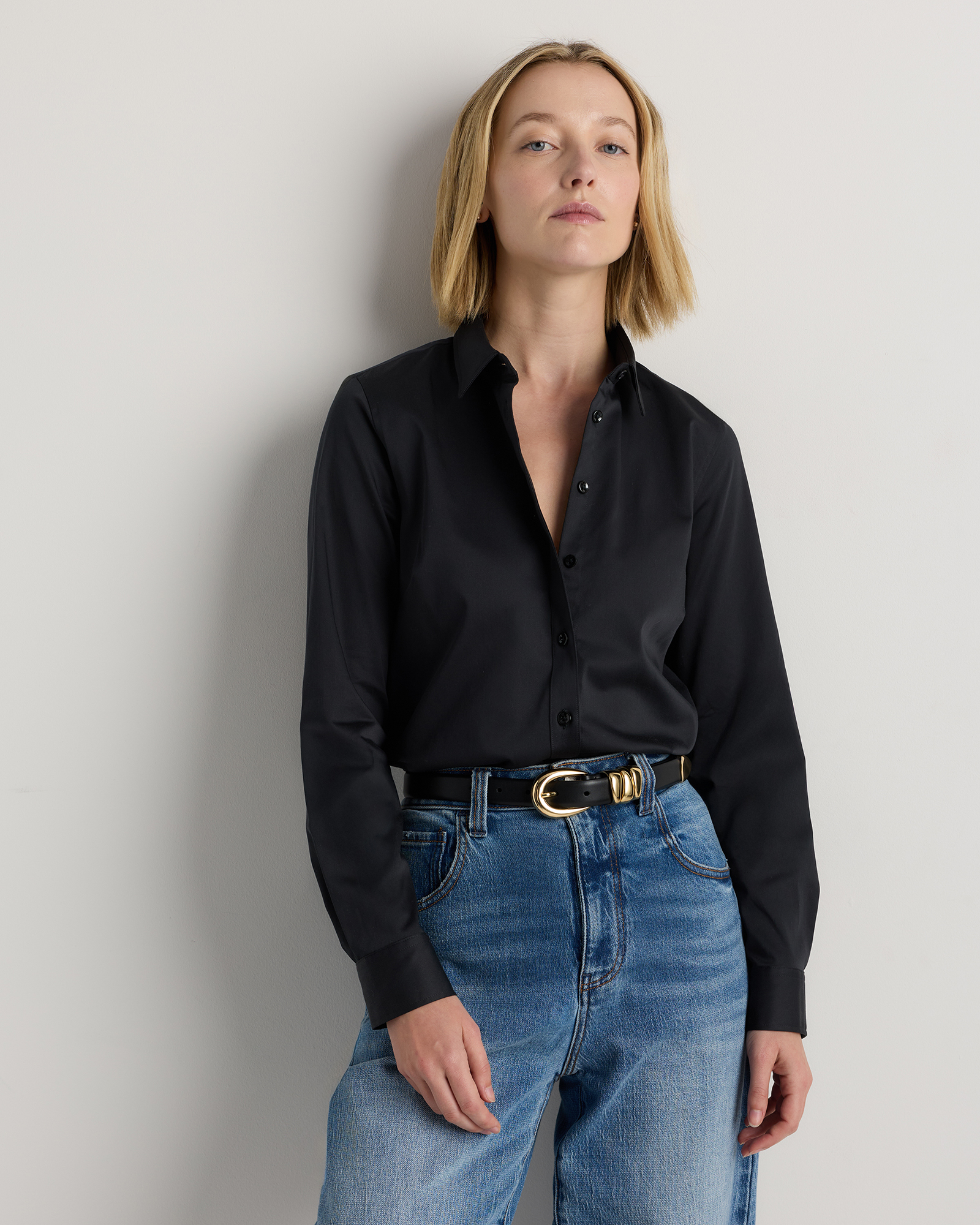 Organic Stretch Cotton Tailored Shirt