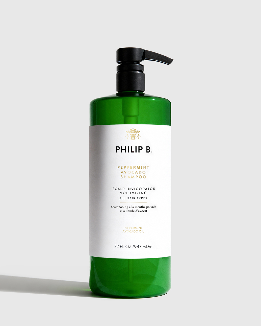 Peppermint Avocado Shampoo 32 oz by Philip B. Botanicals