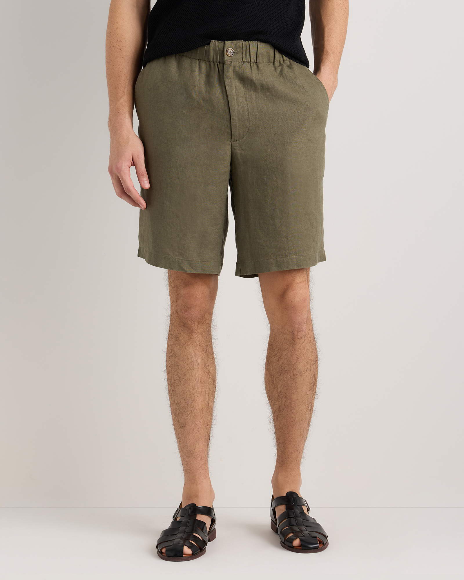 100% European Linen Shorts - 9"