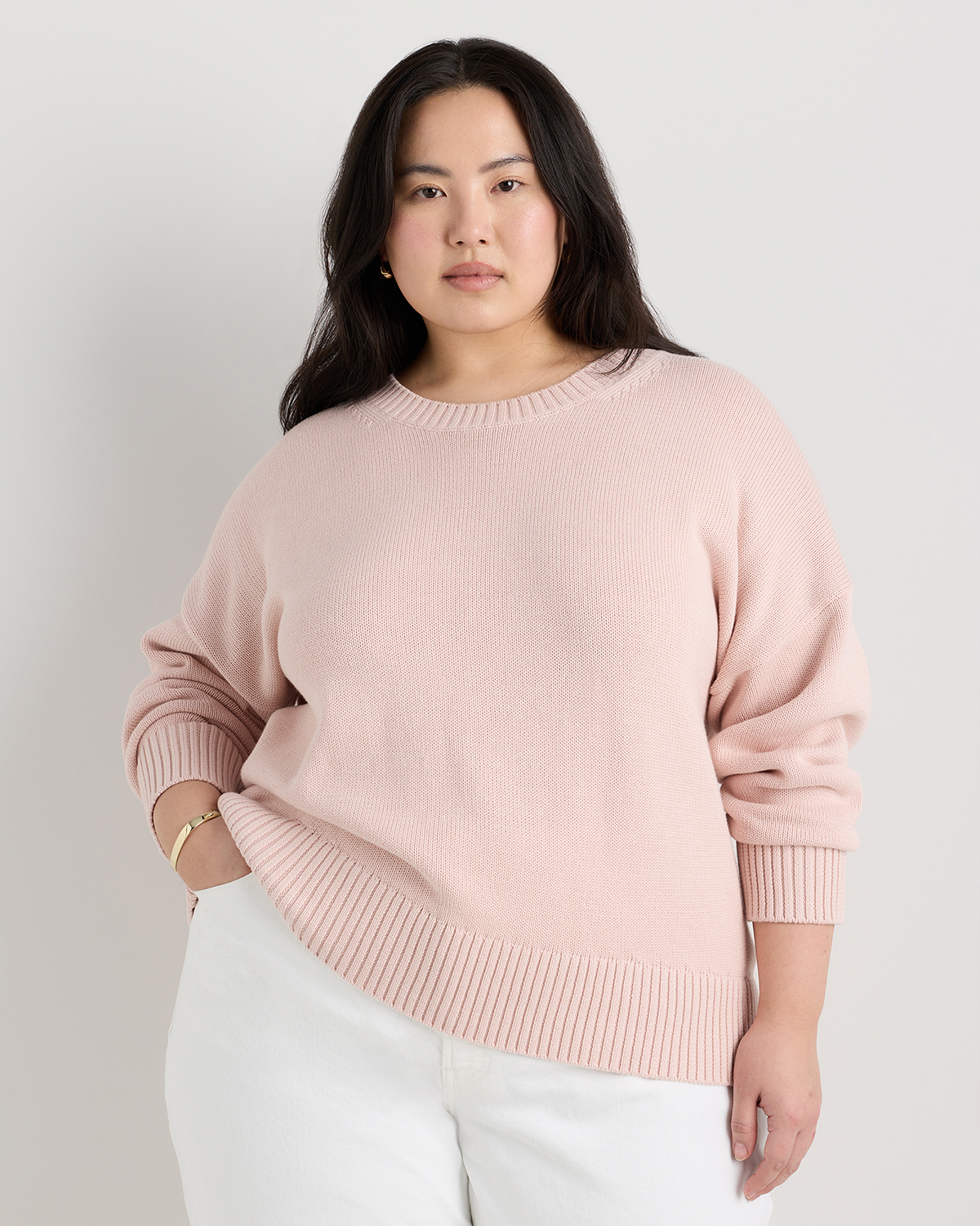 100% Organic Cotton Boyfriend Crew Sweater
