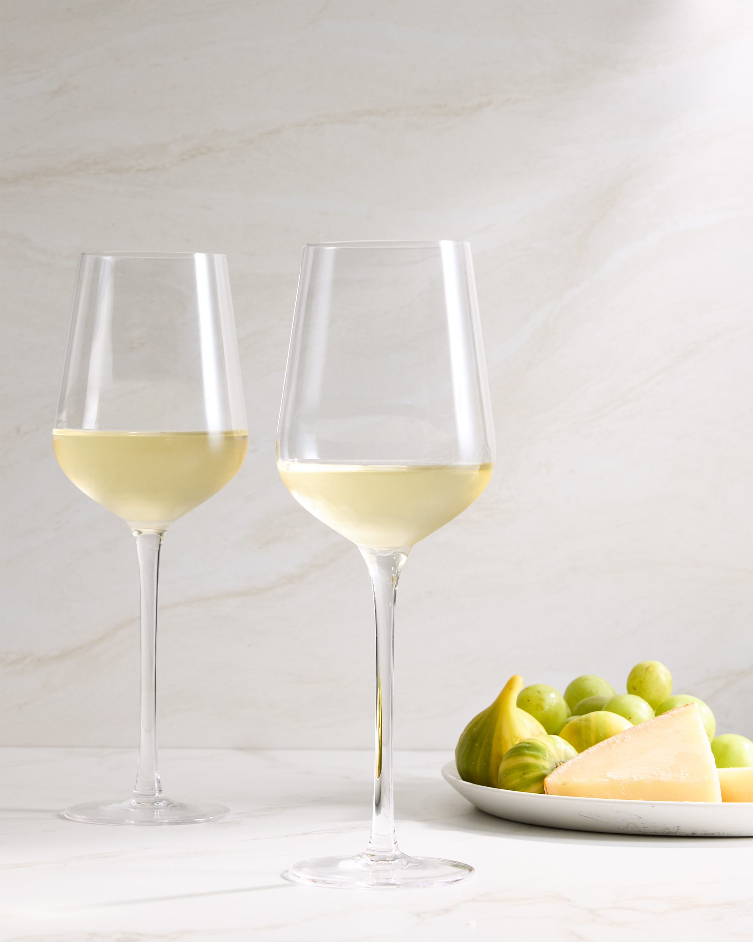 Mouth Blown White Wine Glass, Set of 4
