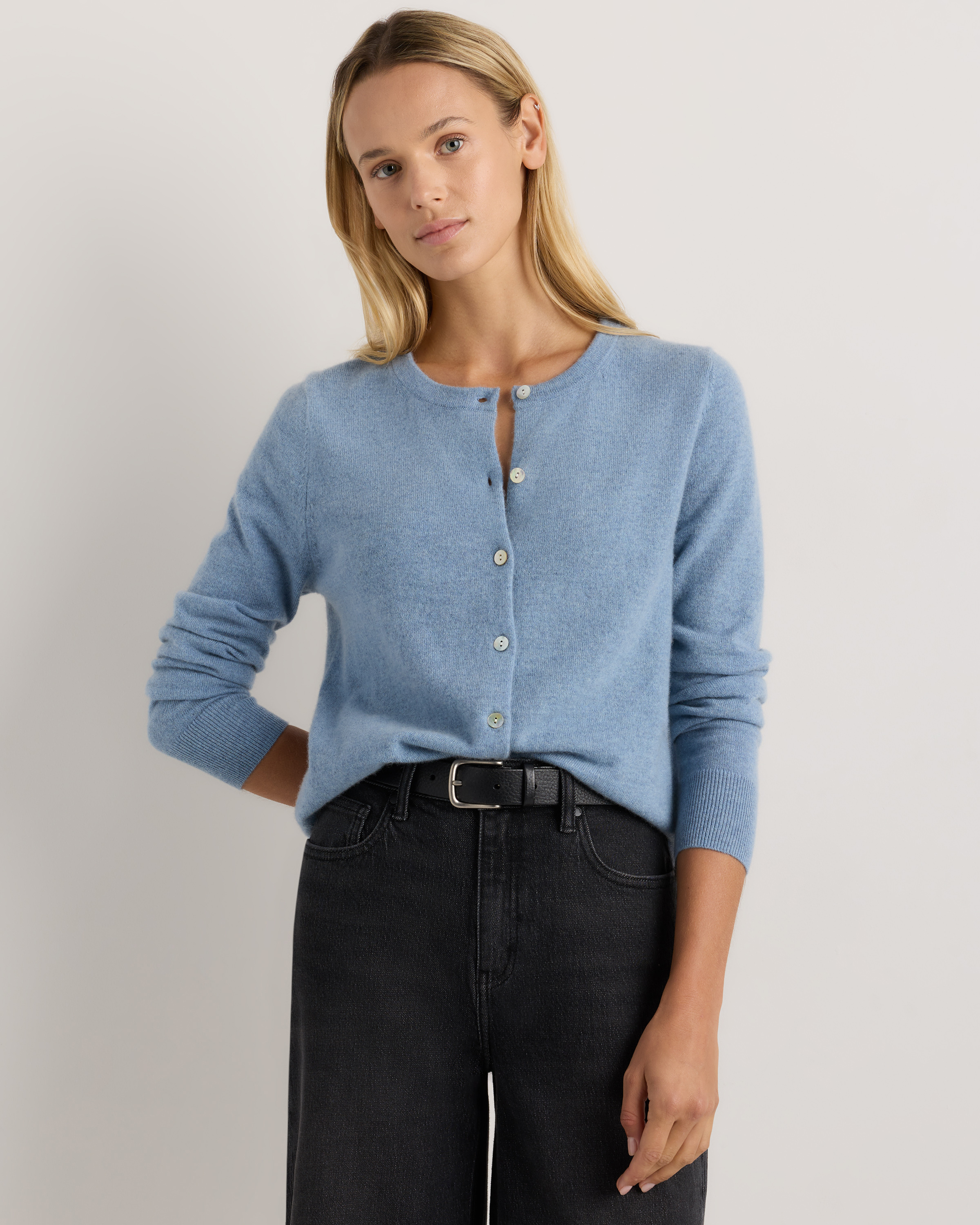 Mongolian Cashmere Cardigan Sweater