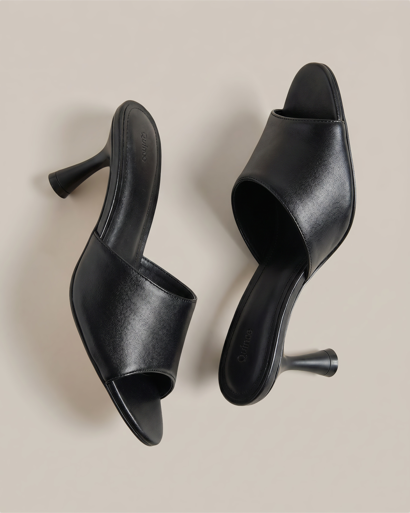 Italian Leather 65mm Stiletto Mule