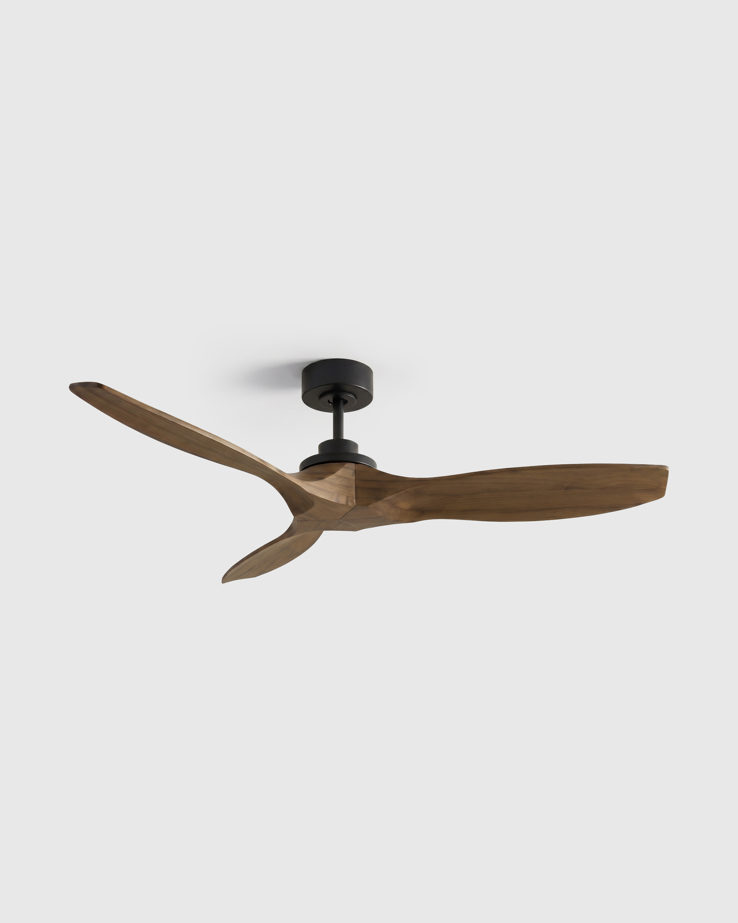Transitional Wood Blade Ceiling Fan