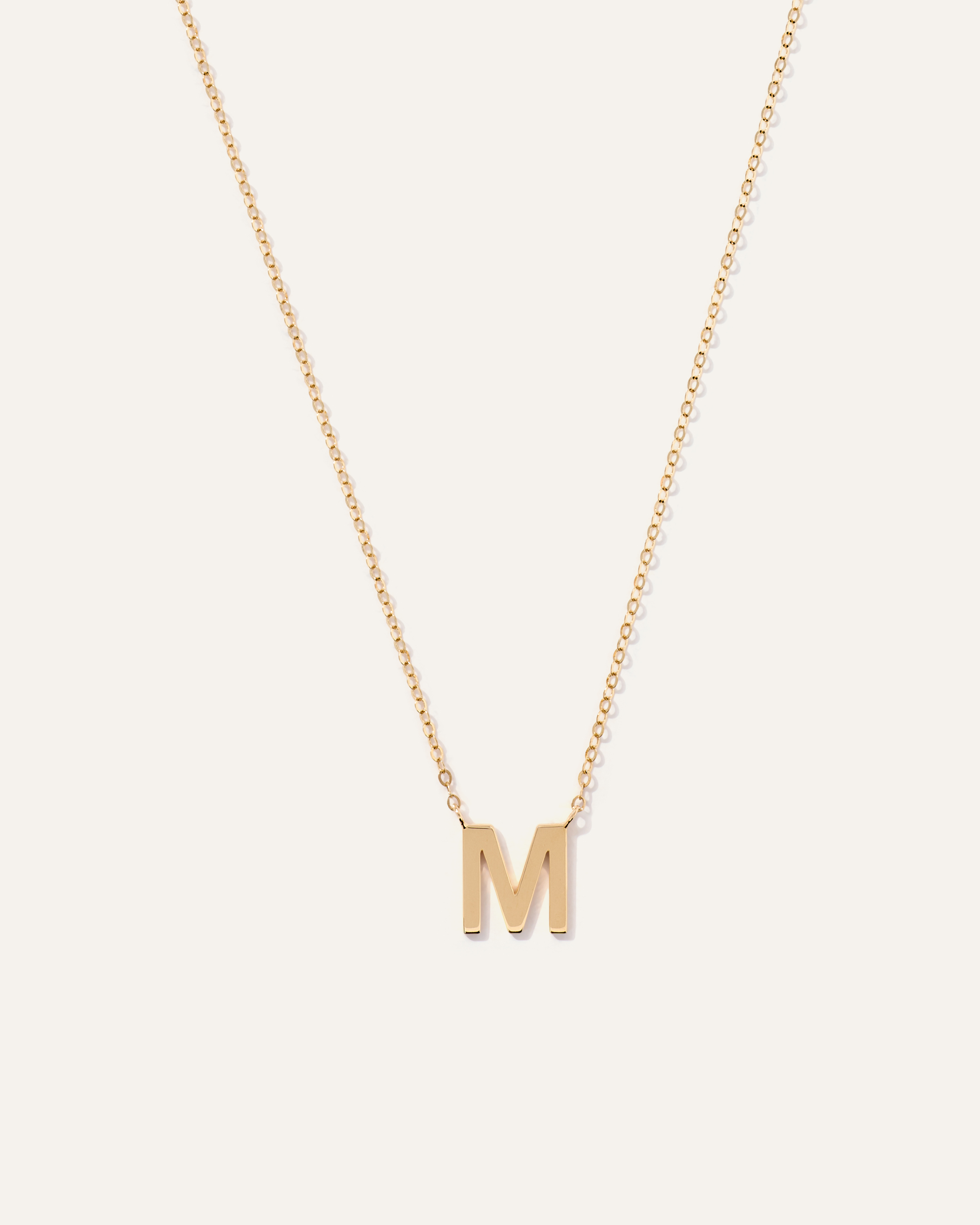 14K Gold Letter Necklace