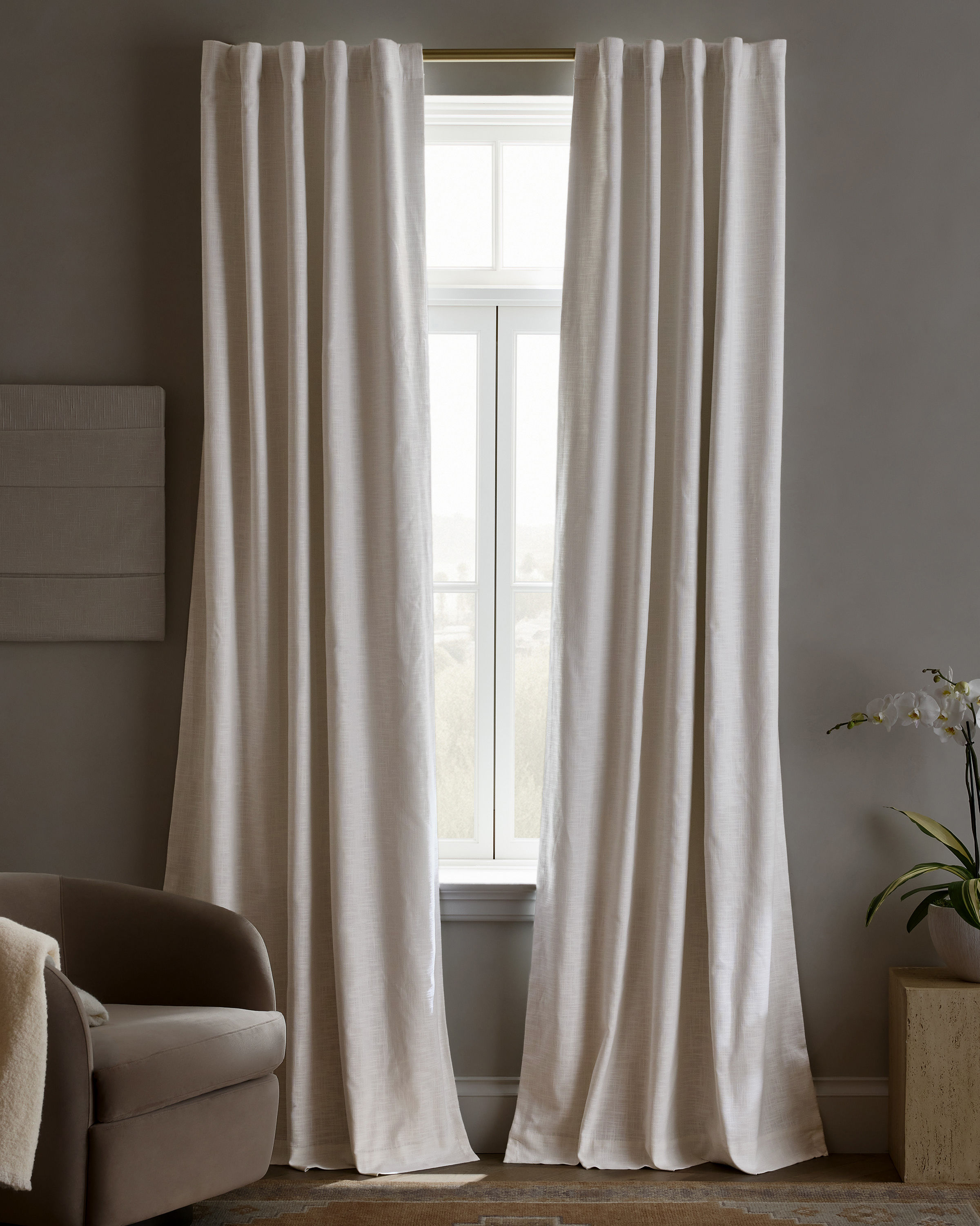 Textured Cotton True Blackout Curtain