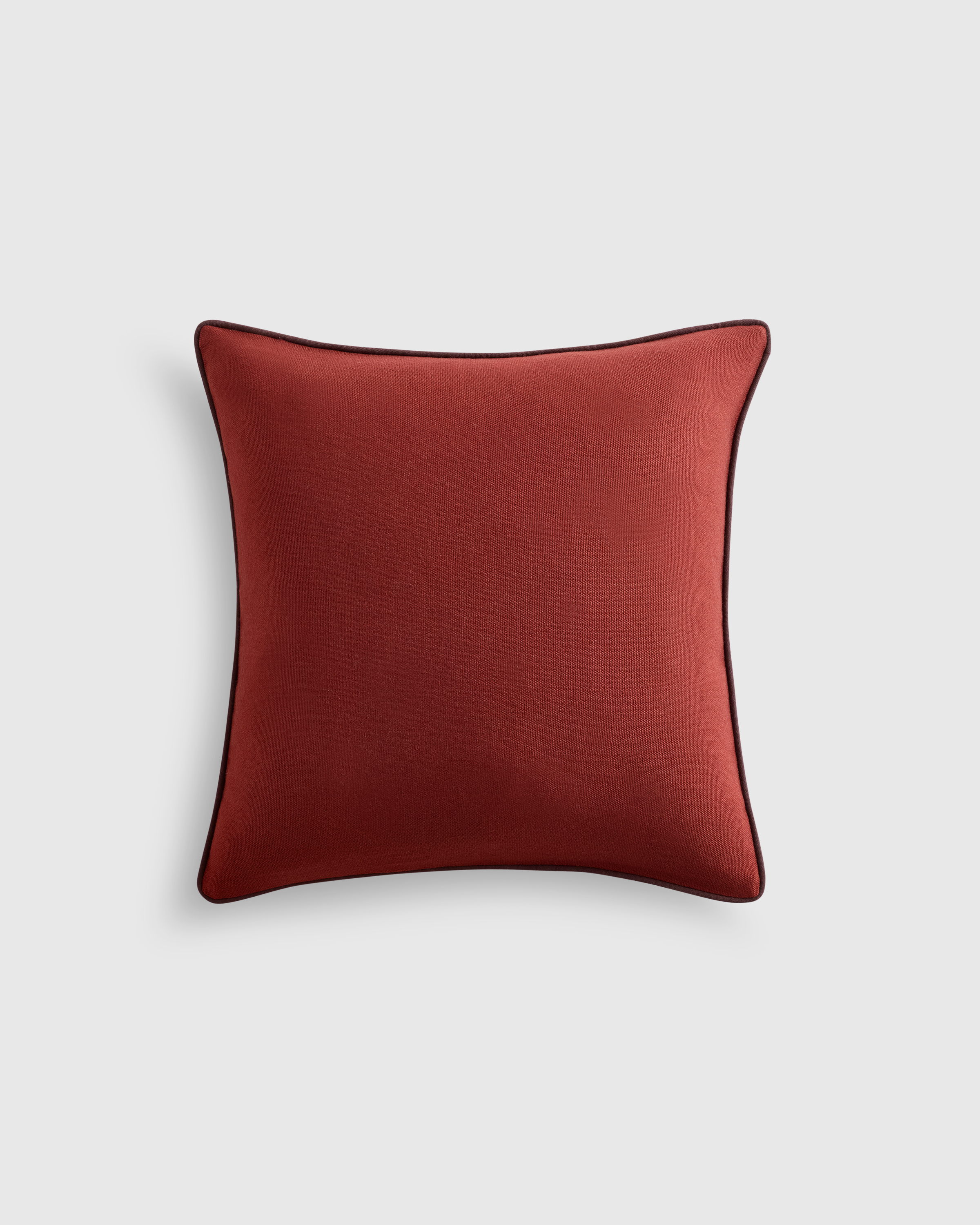 Contrast Piped Wool Pillow Cover