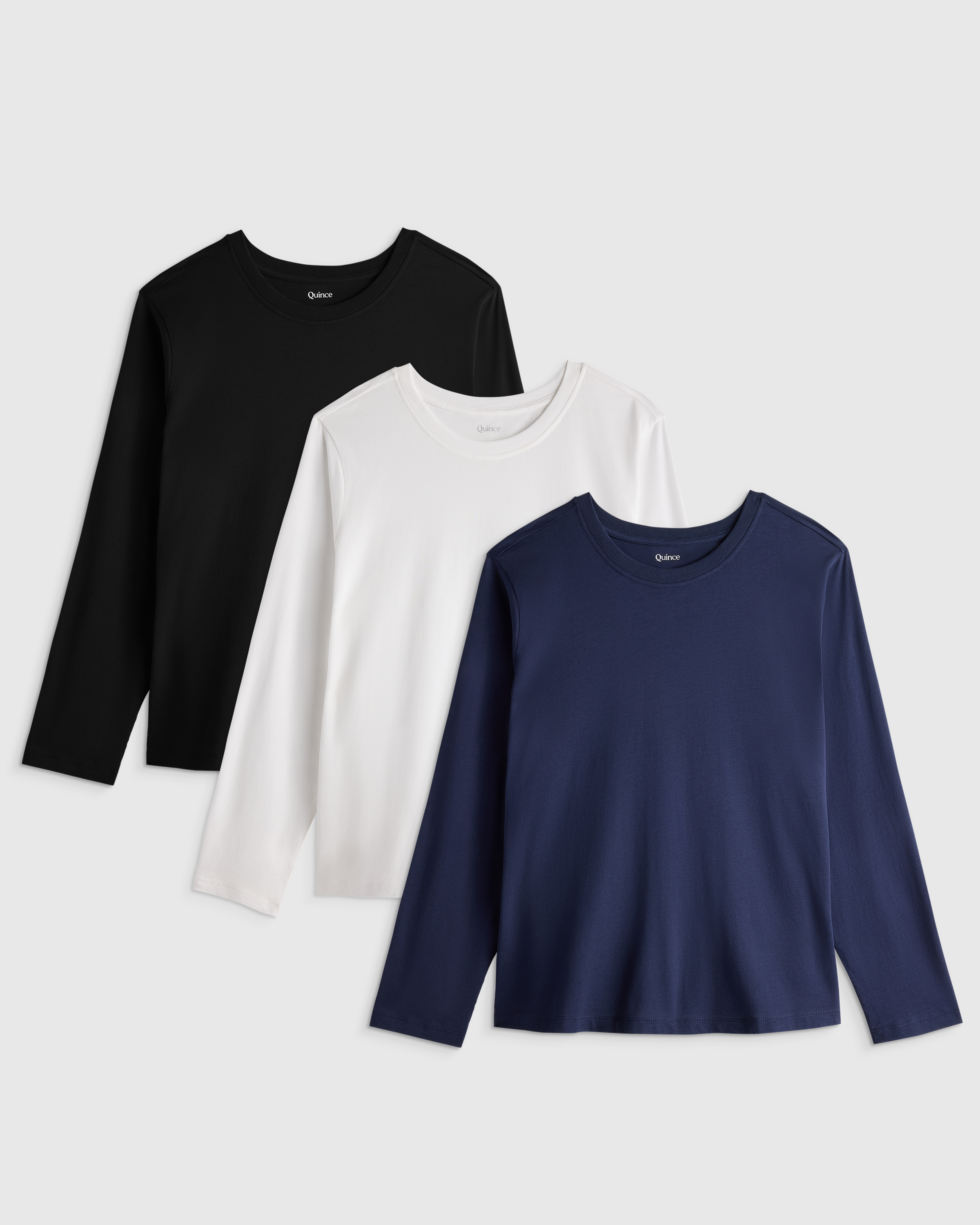 Women's Plus Size Cotton Modal Long Sleeve Tee 3 Pack Bundle