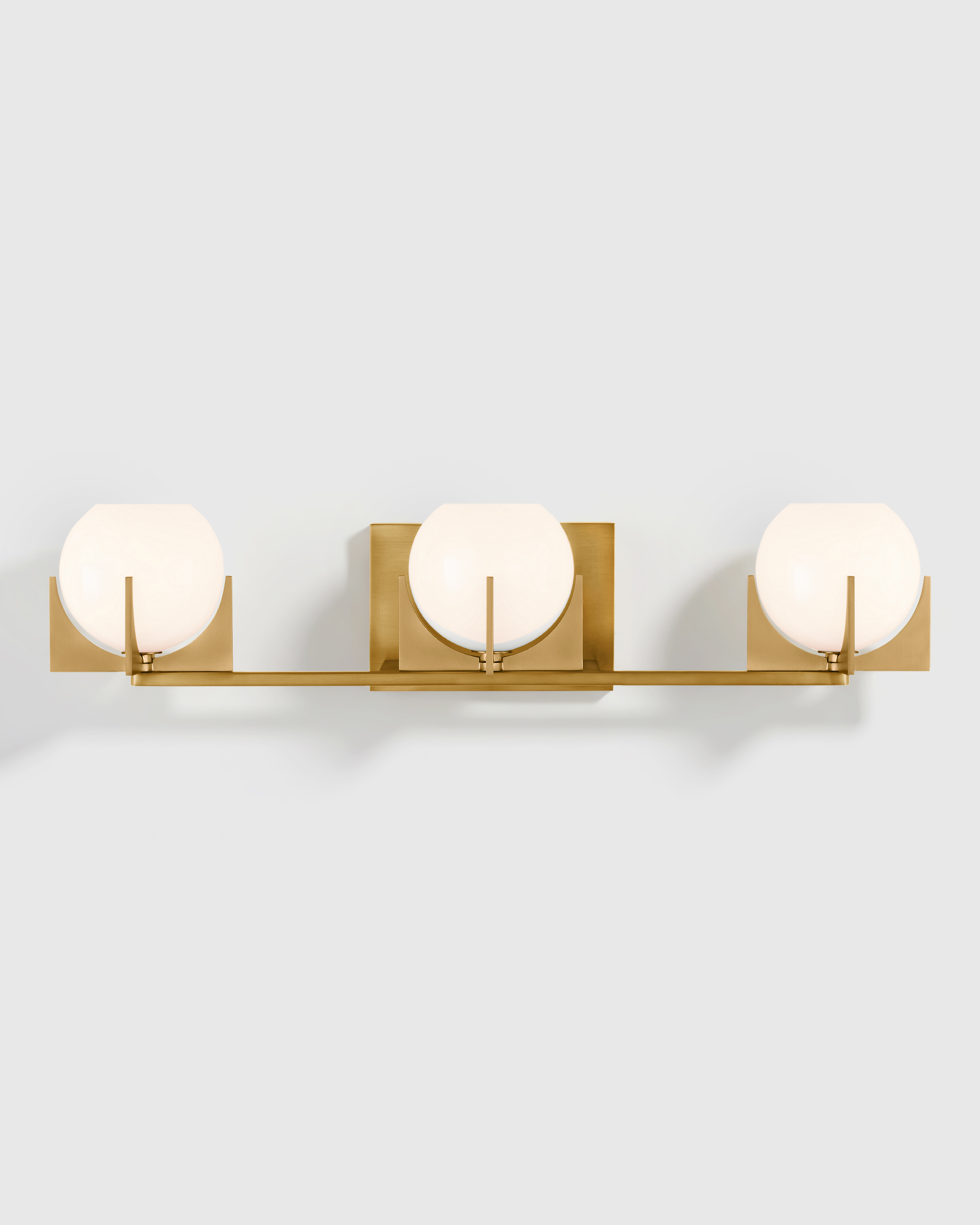 Deco Glass Globe Vanity Sconce