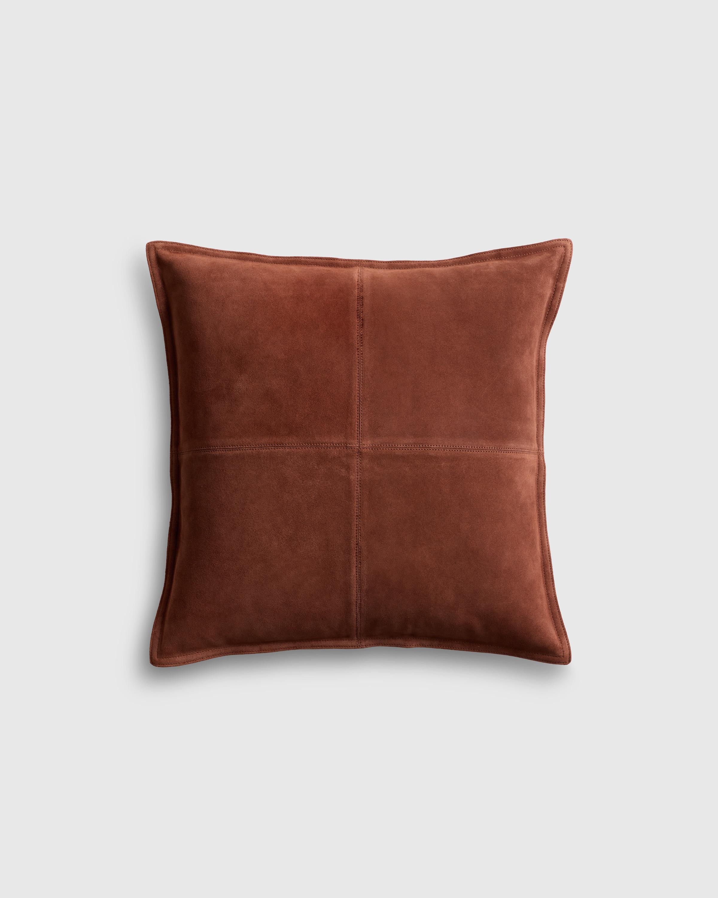 Pieced Suede Pillow Cover