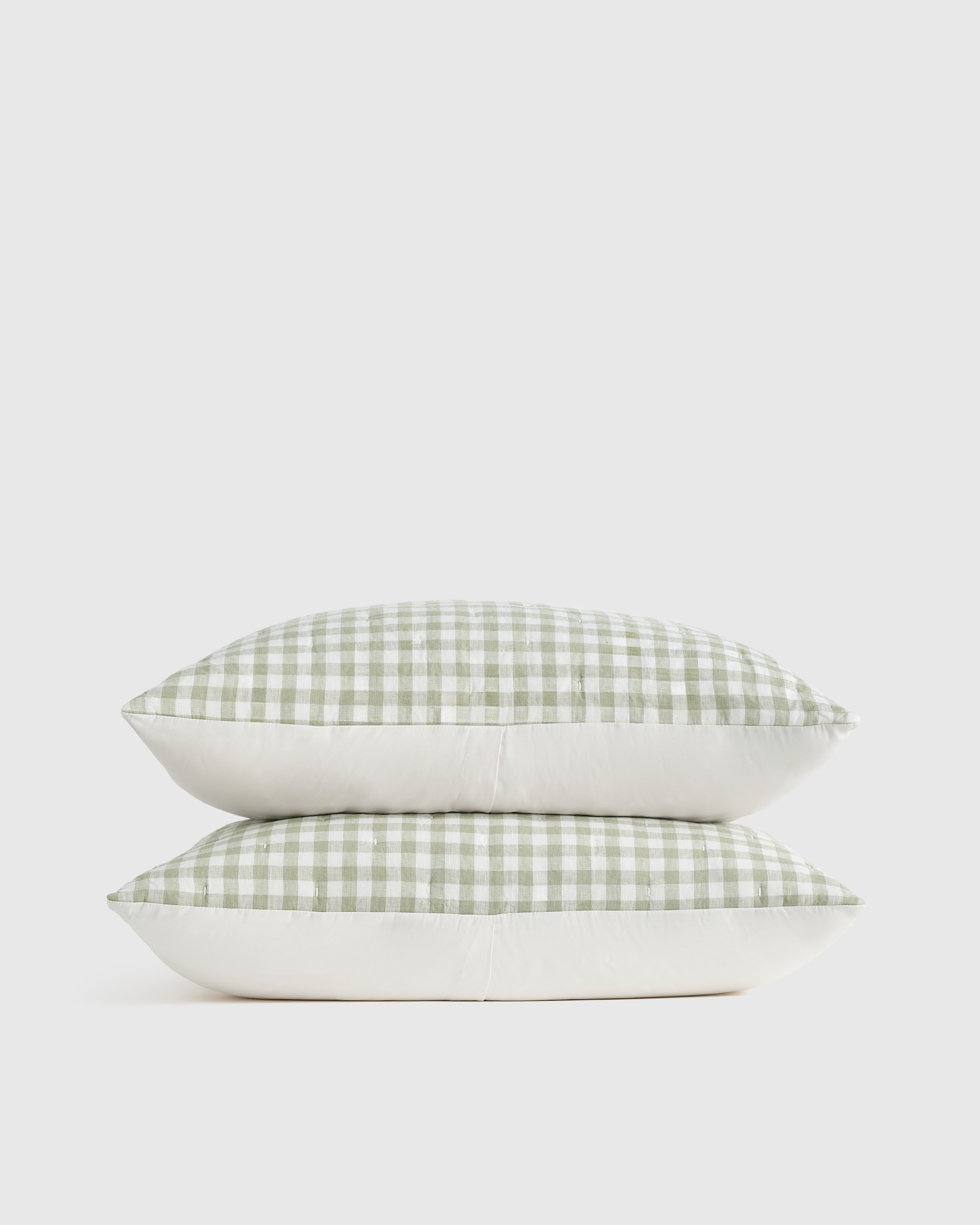 European Linen Patterned Quilted Sham Set